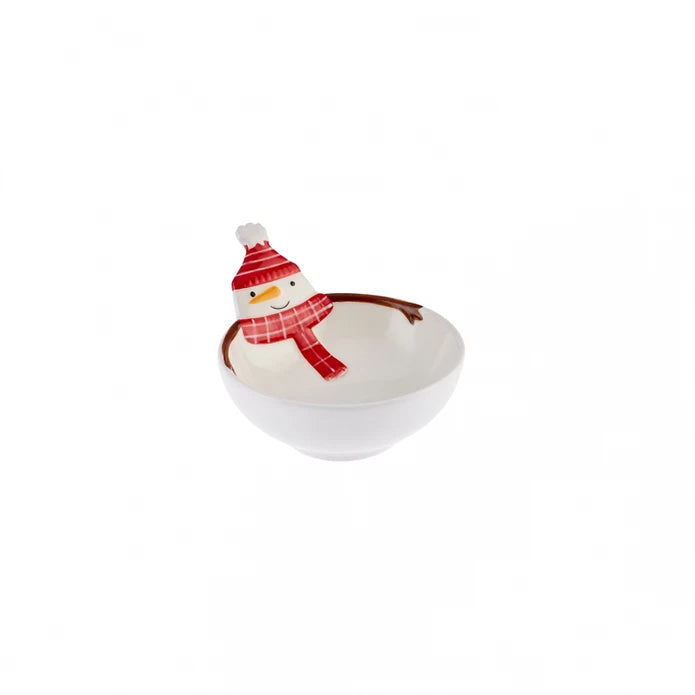 Karaca New Year Snowman Small Presentation 11 cm 153.03.06.8208 - Bowls - ebarza Furniture UAE | Shop Modern Furniture in Abu Dhabi & Dubai - مفروشات ايبازرا في الامارات | تسوق اثاث عصري وديكورات مميزة في دبي وابوظبي