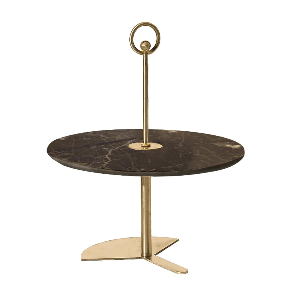 Metal & Marble Dessert Stand Fc-W2126B - Delight Plates - ebarza Furniture UAE | Shop Modern Furniture in Abu Dhabi & Dubai - مفروشات ايبازرا في الامارات | تسوق اثاث عصري وديكورات مميزة في دبي وابوظبي