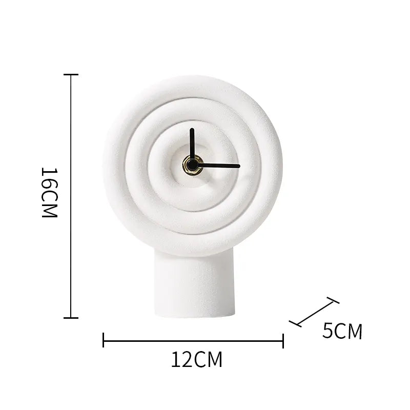 Brown Resin Table Clock Fc-Sz2177B - Clocks - ebarza Furniture UAE | Shop Modern Furniture in Abu Dhabi & Dubai - مفروشات ايبازرا في الامارات | تسوق اثاث عصري وديكورات مميزة في دبي وابوظبي