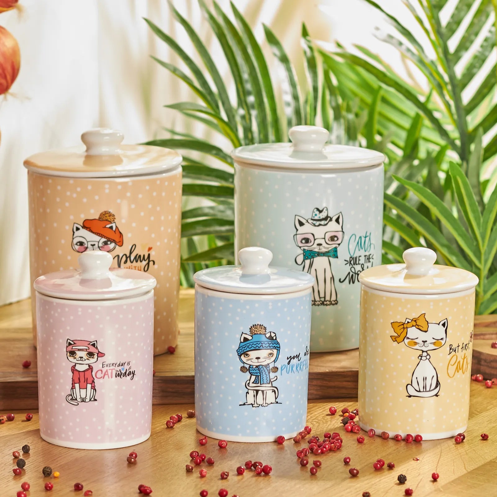 Karaca Animal 5 Pieces Spice Set 153.03.06.5146 - Spice Sets - ebarza Furniture UAE | Shop Modern Furniture in Abu Dhabi & Dubai - مفروشات ايبازرا في الامارات | تسوق اثاث عصري وديكورات مميزة في دبي وابوظبي