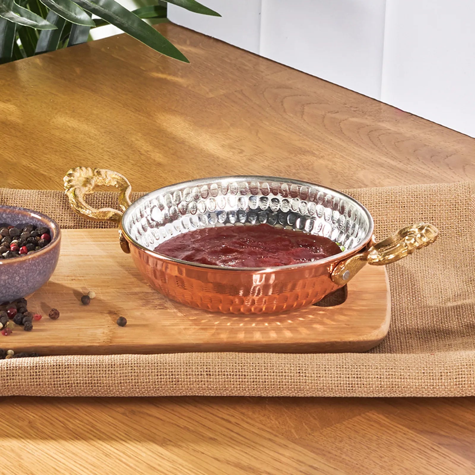 Karaca Nish/Antique Copper New Copper Plate 12 Cm 153.03.07.9107/153.03.08.0204 - Cookware Sets - ebarza Furniture UAE | Shop Modern Furniture in Abu Dhabi & Dubai - مفروشات ايبازرا في الامارات | تسوق اثاث عصري وديكورات مميزة في دبي وابوظبي