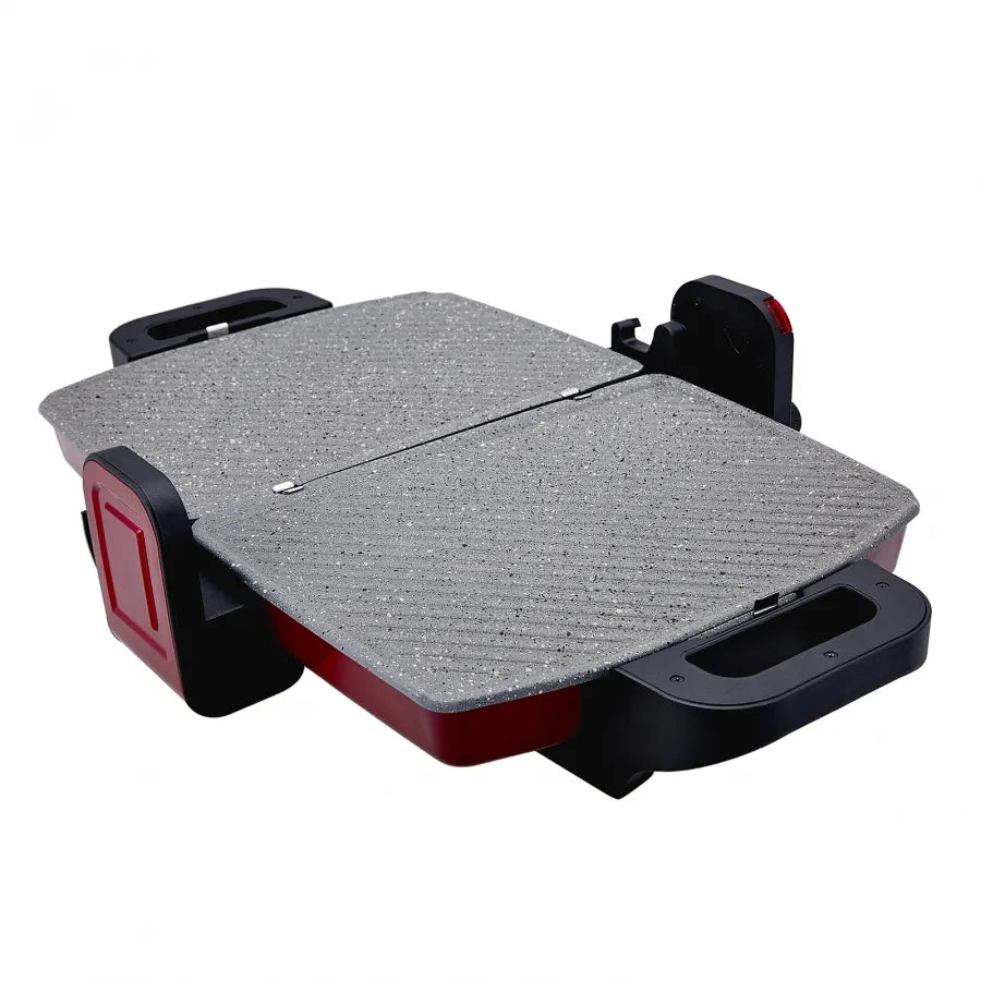 Karaca Future Granite Red Grill And Toaster 1800W 153.06.11.0409 - Kitchen Appliances - ebarza Furniture UAE | Shop Modern Furniture in Abu Dhabi & Dubai - مفروشات ايبازرا في الامارات | تسوق اثاث عصري وديكورات مميزة في دبي وابوظبي