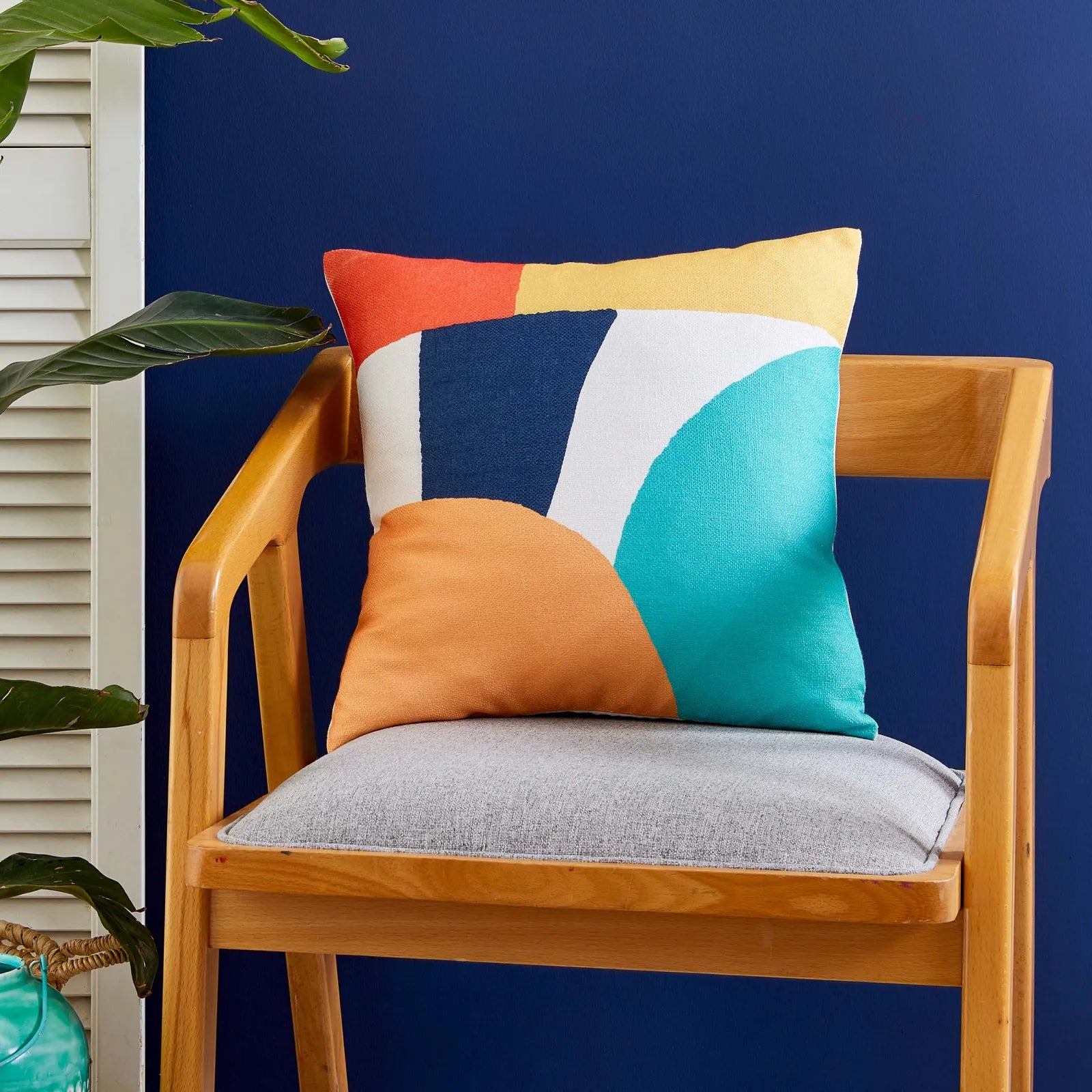 Karaca Nautica Home Reef Colorful Filled Pillow 45X45 Cm 180.01.01.0777 - Cushions - ebarza Furniture UAE | Shop Modern Furniture in Abu Dhabi & Dubai - مفروشات ايبازرا في الامارات | تسوق اثاث عصري وديكورات مميزة في دبي وابوظبي