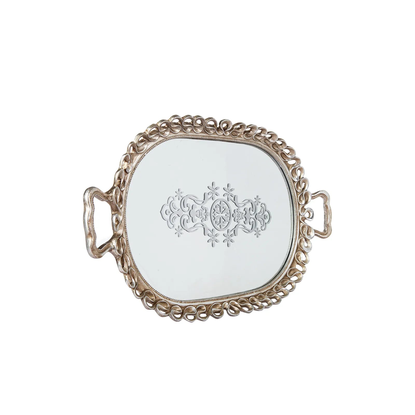 Karaca Nova Twist Decorative Tray 52X32 Cm 153.20.01.0305 - Trays - ebarza Furniture UAE | Shop Modern Furniture in Abu Dhabi & Dubai - مفروشات ايبازرا في الامارات | تسوق اثاث عصري وديكورات مميزة في دبي وابوظبي