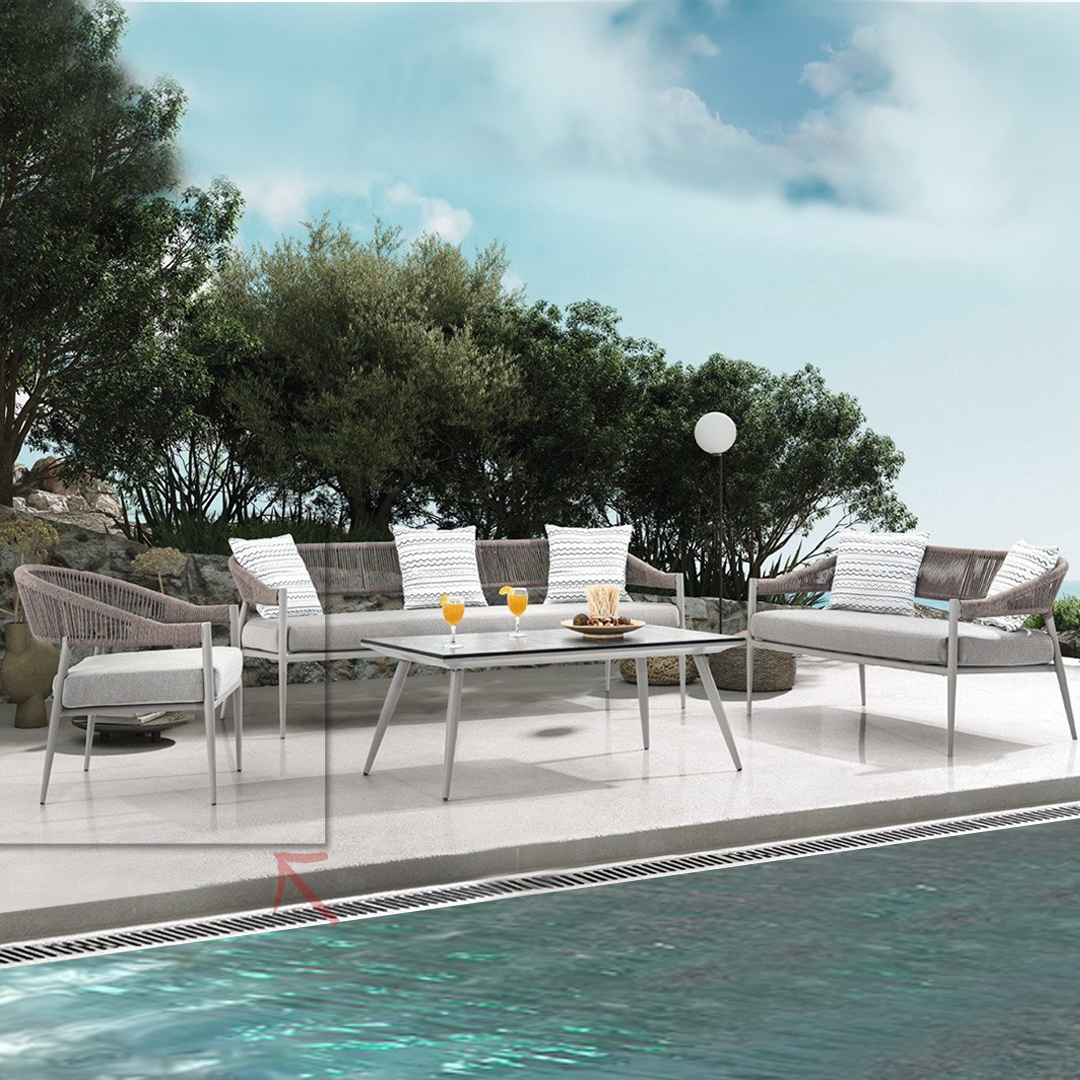 Akdeniz Outdoor Armchair Akdeniz-Sanc043 - Outdoor Chairs - ebarza Furniture UAE | Shop Modern Furniture in Abu Dhabi & Dubai - مفروشات ايبازرا في الامارات | تسوق اثاث عصري وديكورات مميزة في دبي وابوظبي