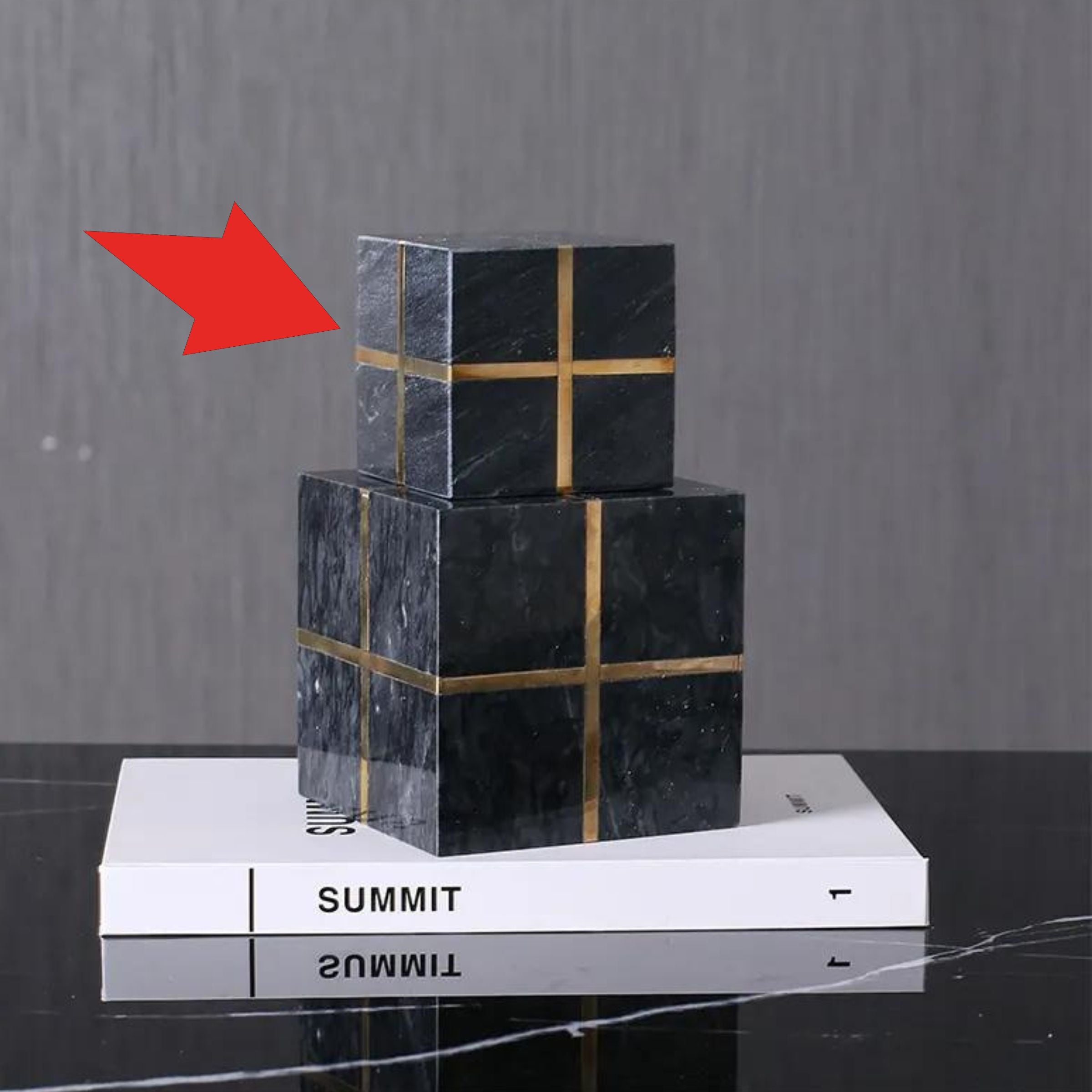 Black Natural Marble Decoration-B Fb-T1927B - Home Decor Figurines - ebarza Furniture UAE | Shop Modern Furniture in Abu Dhabi & Dubai - مفروشات ايبازرا في الامارات | تسوق اثاث عصري وديكورات مميزة في دبي وابوظبي