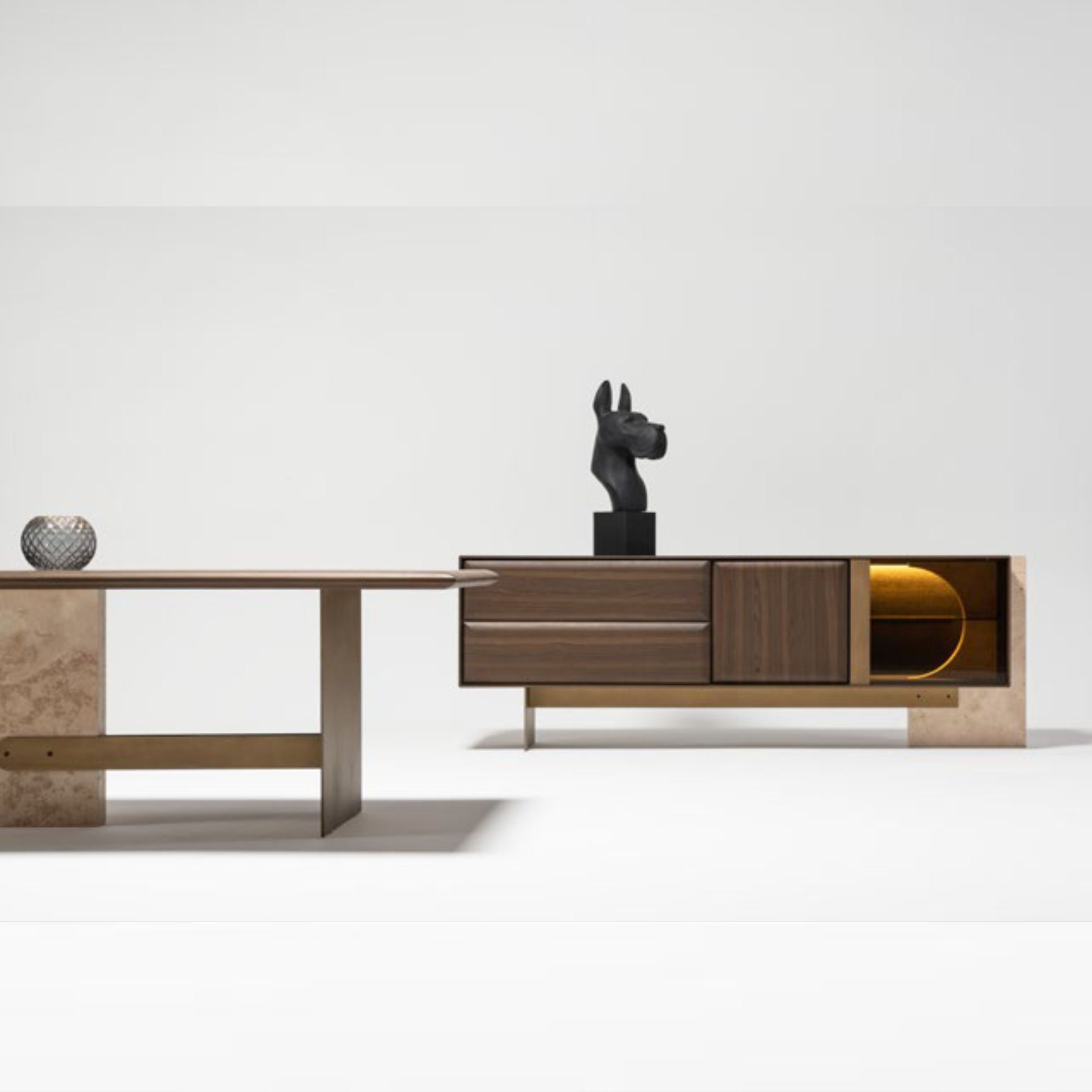 Era Dining Table With Marble Leg Era-Dining - Dining Tables - ebarza Furniture UAE | Shop Modern Furniture in Abu Dhabi & Dubai - مفروشات ايبازرا في الامارات | تسوق اثاث عصري وديكورات مميزة في دبي وابوظبي