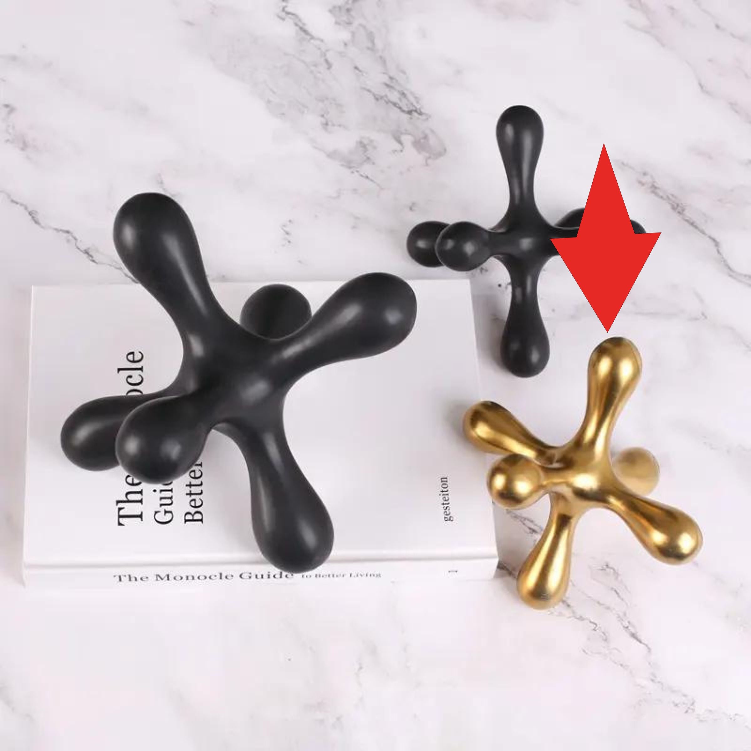 Golden Hexagonal Decoration - B Fa-D2021B - Home Decor Figurines - ebarza Furniture UAE | Shop Modern Furniture in Abu Dhabi & Dubai - مفروشات ايبازرا في الامارات | تسوق اثاث عصري وديكورات مميزة في دبي وابوظبي