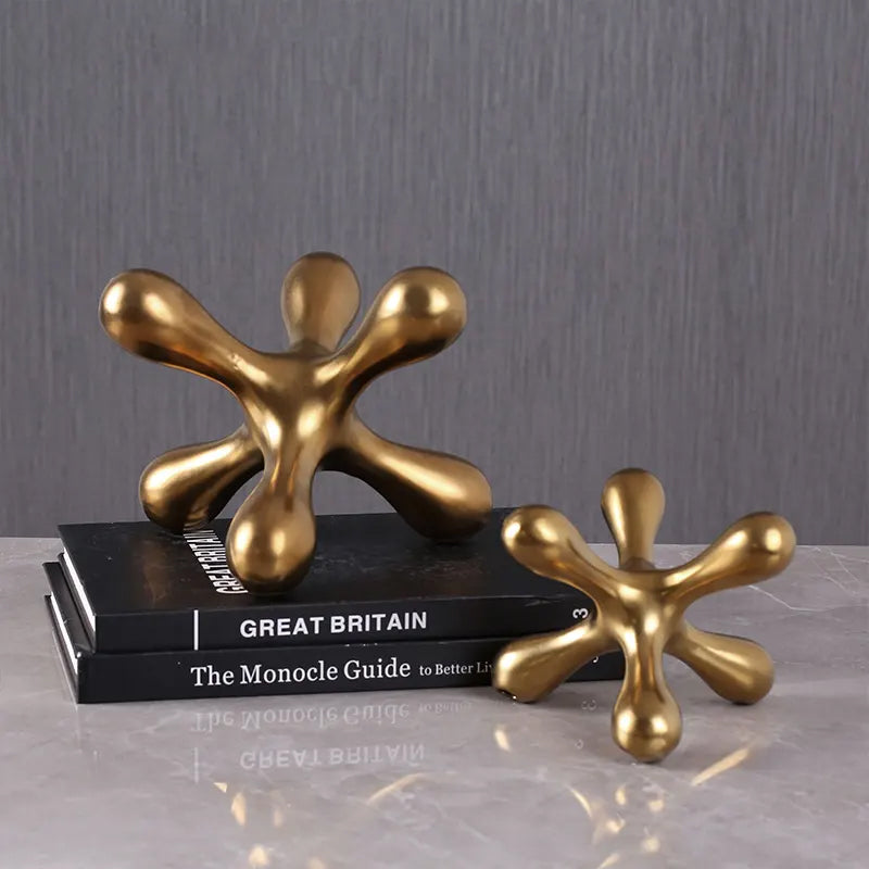 Golden Hexagonal Decoration - B Fa-D2021B - Home Decor Figurines - ebarza Furniture UAE | Shop Modern Furniture in Abu Dhabi & Dubai - مفروشات ايبازرا في الامارات | تسوق اثاث عصري وديكورات مميزة في دبي وابوظبي
