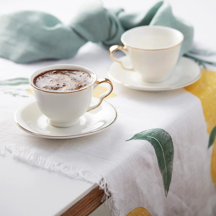 Karaca Orenda Set Of 6 Coffee Cups 90 Ml 153.03.07.8945 - Coffee Sets - ebarza Furniture UAE | Shop Modern Furniture in Abu Dhabi & Dubai - مفروشات ايبازرا في الامارات | تسوق اثاث عصري وديكورات مميزة في دبي وابوظبي