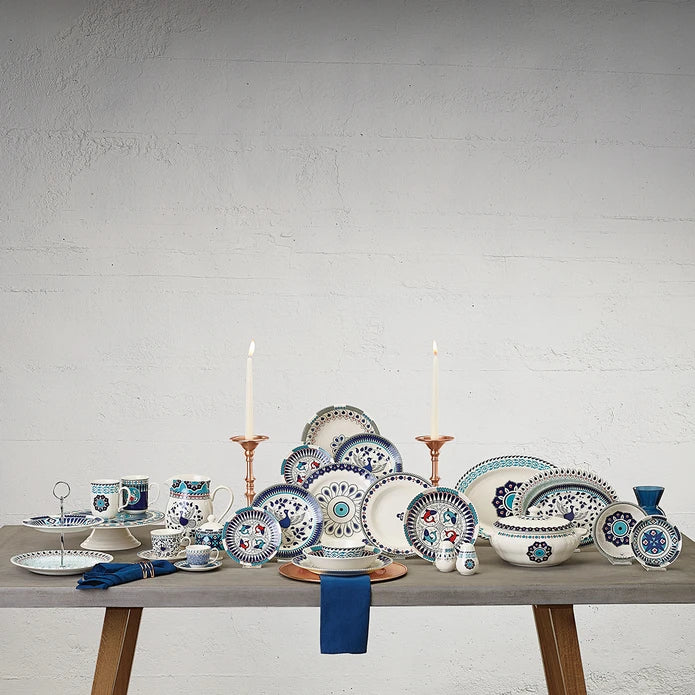 Set of 2 Karaca Salt + Paper Mai Seljuk Series Set 153.03.07.9026 + 153.03.07.9027 - Spice Sets - ebarza Furniture UAE | Shop Modern Furniture in Abu Dhabi & Dubai - مفروشات ايبازرا في الامارات | تسوق اثاث عصري وديكورات مميزة في دبي وابوظبي