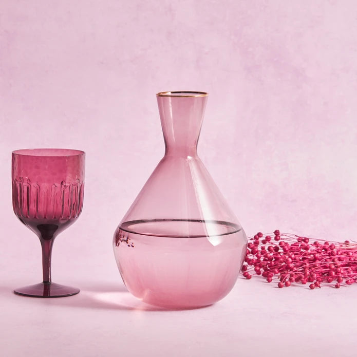 Karaca Azalea Carafe Purple 1800 Ml 153.03.08.1569 - Drinkware - ebarza Furniture UAE | Shop Modern Furniture in Abu Dhabi & Dubai - مفروشات ايبازرا في الامارات | تسوق اثاث عصري وديكورات مميزة في دبي وابوظبي