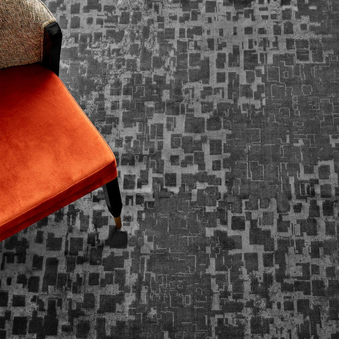 Karaca Cashmere Carpet Velvet Quartz Anthracite 120X180 Cm 200.19.01.0155 - Rugs - ebarza Furniture UAE | Shop Modern Furniture in Abu Dhabi & Dubai - مفروشات ايبازرا في الامارات | تسوق اثاث عصري وديكورات مميزة في دبي وابوظبي