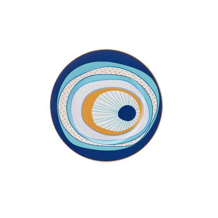 Karaca Eye Zone 24 Pieces 6 Person Porcelain Dinnerware 153.03.06.5960 - Dinnerware Sets - ebarza Furniture UAE | Shop Modern Furniture in Abu Dhabi & Dubai - مفروشات ايبازرا في الامارات | تسوق اثاث عصري وديكورات مميزة في دبي وابوظبي