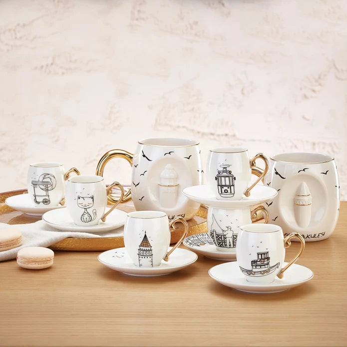 Karaca Galata Tower Trophy Mug 153.03.06.3927 - Mugs - ebarza Furniture UAE | Shop Modern Furniture in Abu Dhabi & Dubai - مفروشات ايبازرا في الامارات | تسوق اثاث عصري وديكورات مميزة في دبي وابوظبي