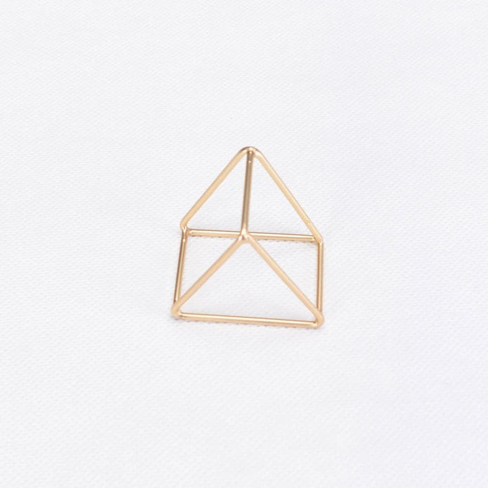 Karaca Home 3D Geometry 4-Piece Napkin Ring 300.22.02.0485 - Napkin Rings - ebarza Furniture UAE | Shop Modern Furniture in Abu Dhabi & Dubai - مفروشات ايبازرا في الامارات | تسوق اثاث عصري وديكورات مميزة في دبي وابوظبي