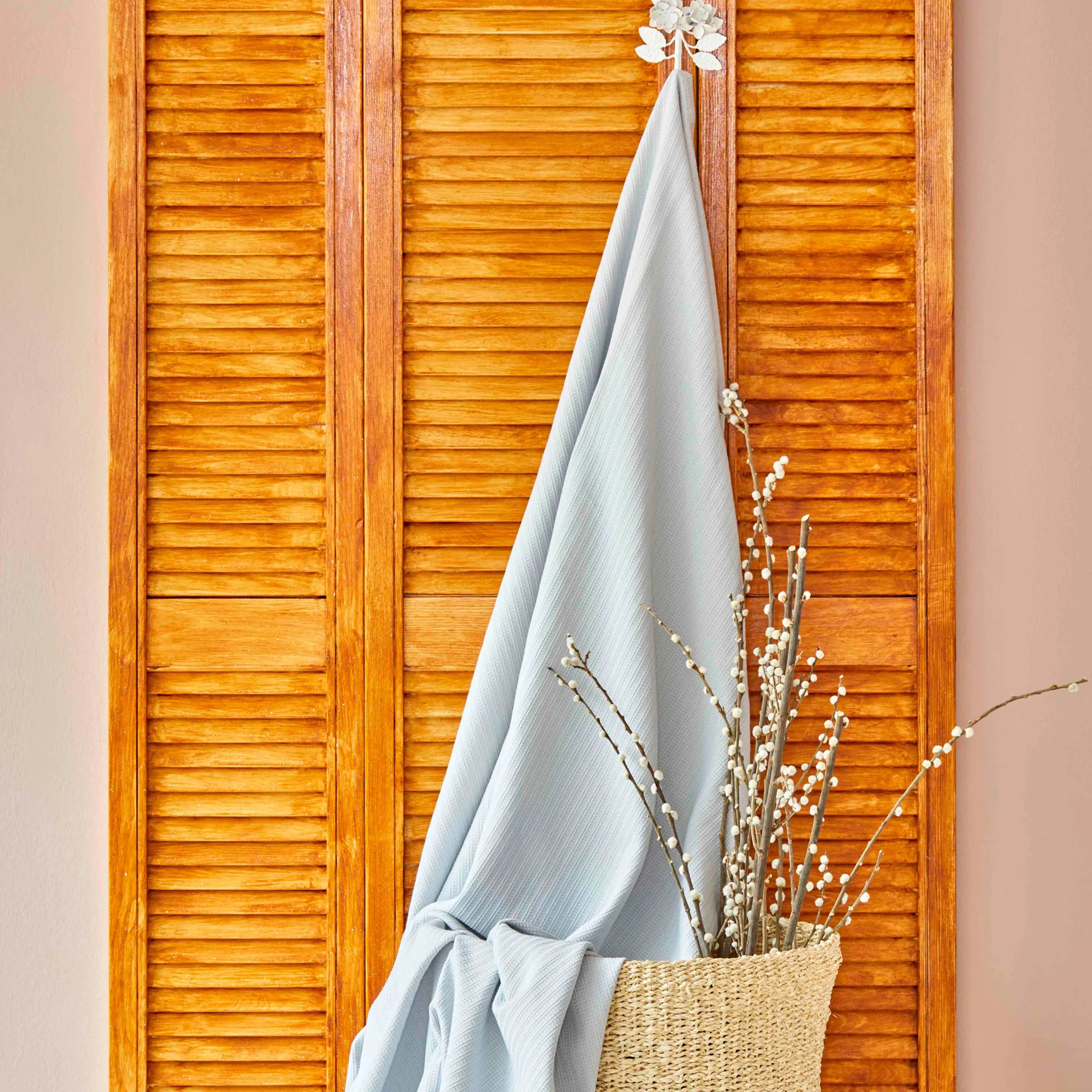 Karaca Home Back To Basic Blue Double Pike 200.18.01.0093 - Blankets - ebarza Furniture UAE | Shop Modern Furniture in Abu Dhabi & Dubai - مفروشات ايبازرا في الامارات | تسوق اثاث عصري وديكورات مميزة في دبي وابوظبي