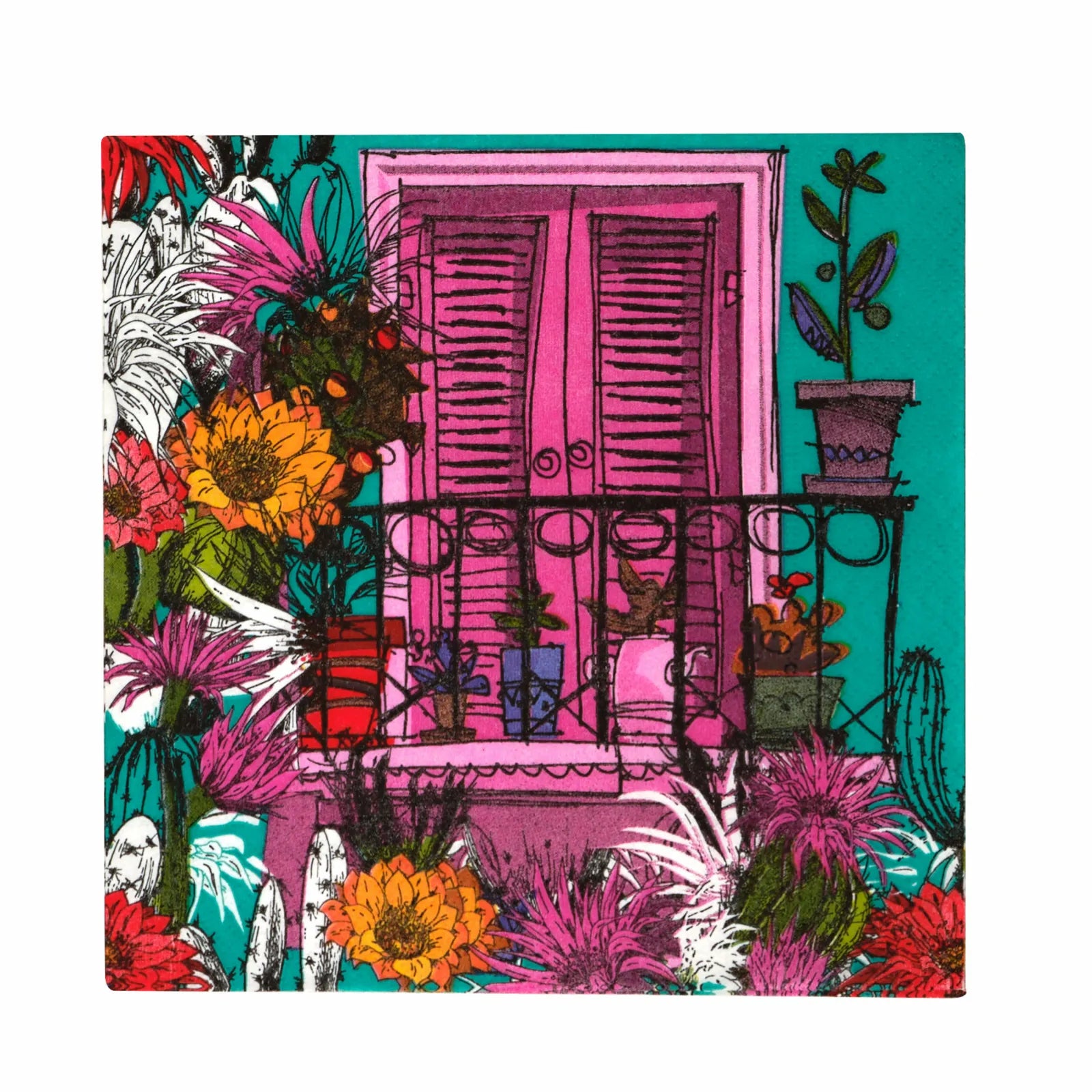 Karaca Home Balcony Paper Napkin 20 pcs 33x33 cm 300.22.02.0678 - Napkins - ebarza Furniture UAE | Shop Modern Furniture in Abu Dhabi & Dubai - مفروشات ايبازرا في الامارات | تسوق اثاث عصري وديكورات مميزة في دبي وابوظبي