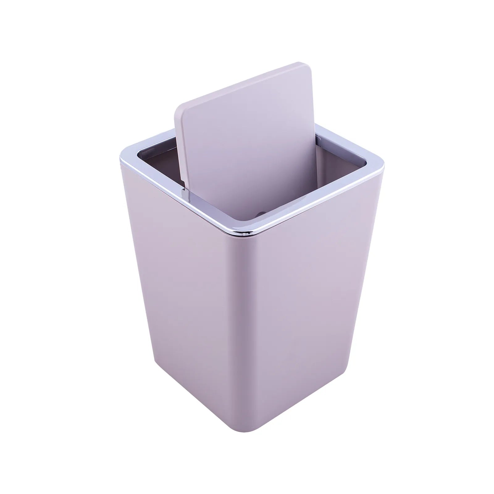 Karaca Home Gray/Silver 5 Piece Square Bathroom Set 300.21.02.0024 - Bathroom Accessories - ebarza Furniture UAE | Shop Modern Furniture in Abu Dhabi & Dubai - مفروشات ايبازرا في الامارات | تسوق اثاث عصري وديكورات مميزة في دبي وابوظبي