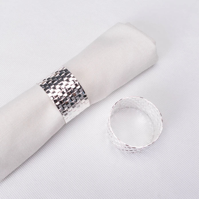 Karaca Home Marcello 2-Pack Silver Napkin Ring 300.22.02.0483 - Napkin Rings - ebarza Furniture UAE | Shop Modern Furniture in Abu Dhabi & Dubai - مفروشات ايبازرا في الامارات | تسوق اثاث عصري وديكورات مميزة في دبي وابوظبي
