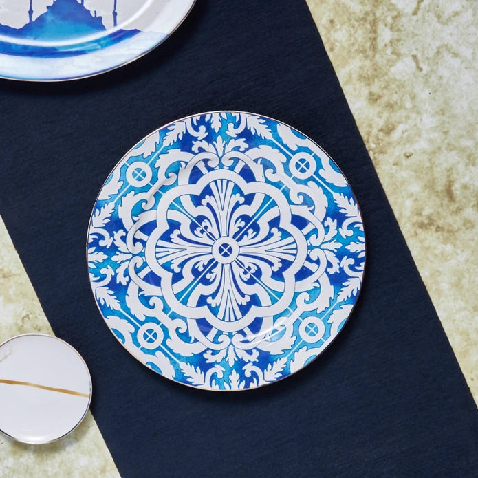 Karaca Istanbul Series Flower Service Plate 27 Cm 153.03.06.5002 - Plates - ebarza Furniture UAE | Shop Modern Furniture in Abu Dhabi & Dubai - مفروشات ايبازرا في الامارات | تسوق اثاث عصري وديكورات مميزة في دبي وابوظبي