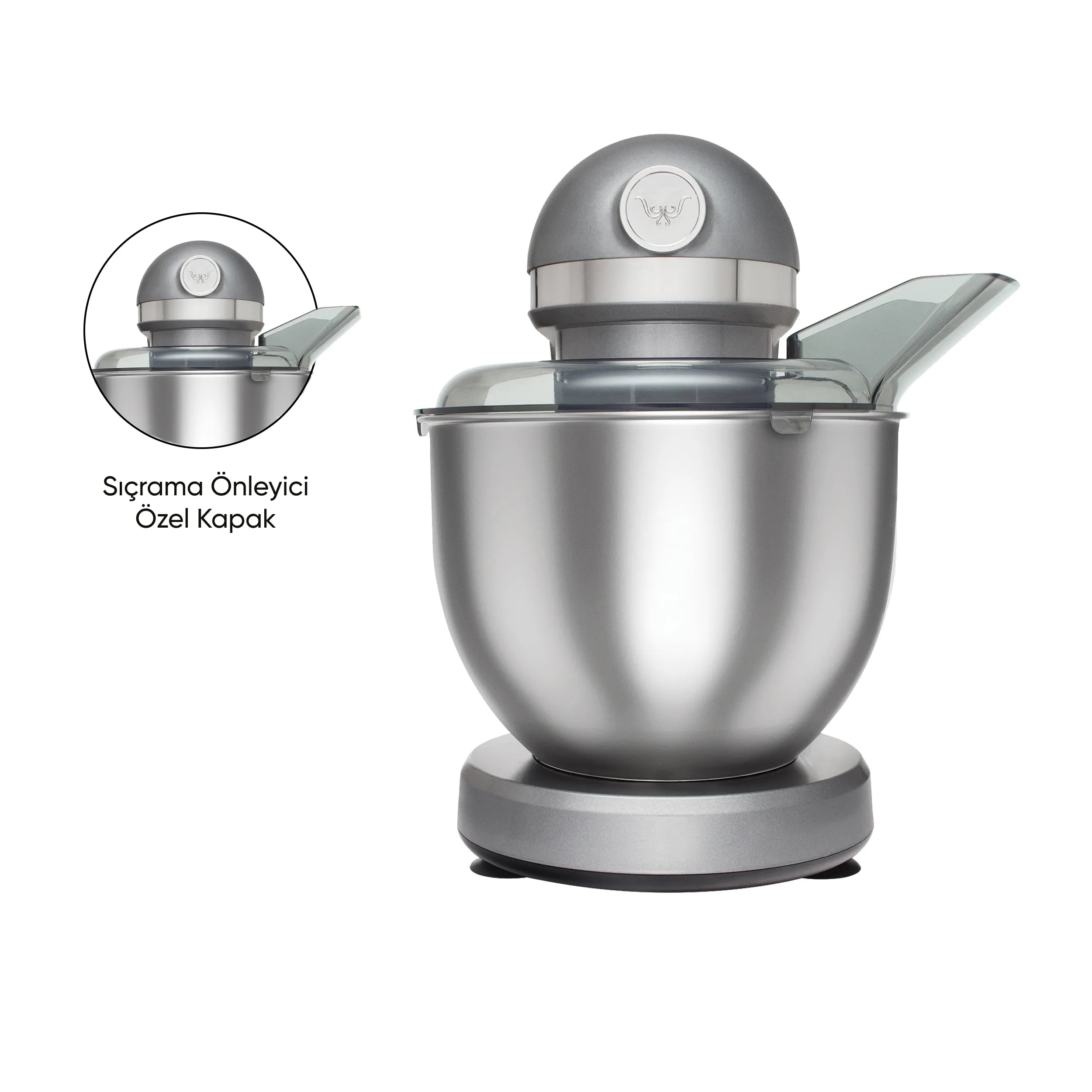 Karaca Mastermaid Chef Stand Mixer Galaxy Gray 1500W 5 Lt 153.03.06.6326 - Kitchen Appliances - ebarza Furniture UAE | Shop Modern Furniture in Abu Dhabi & Dubai - مفروشات ايبازرا في الامارات | تسوق اثاث عصري وديكورات مميزة في دبي وابوظبي