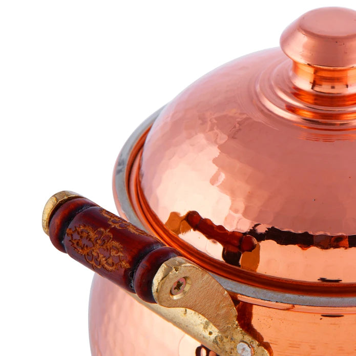 Karaca Mesopotamia Copper 20 Cm Cup Pot 153.03.08.0064 - Cookware Sets - ebarza Furniture UAE | Shop Modern Furniture in Abu Dhabi & Dubai - مفروشات ايبازرا في الامارات | تسوق اثاث عصري وديكورات مميزة في دبي وابوظبي