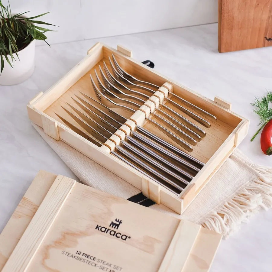 Karaca Pulse 12 Piece Cutlery Steak Set 153.03.08.2656 - Cutlery Sets - ebarza Furniture UAE | Shop Modern Furniture in Abu Dhabi & Dubai - مفروشات ايبازرا في الامارات | تسوق اثاث عصري وديكورات مميزة في دبي وابوظبي