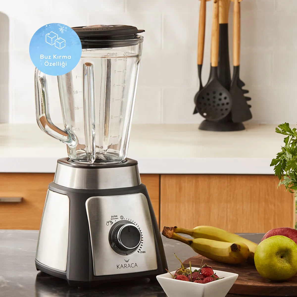 Karaca Shaker Inox Smoothie Blender 5001 153.01.06.5011 - Kitchen Appliances - ebarza Furniture UAE | Shop Modern Furniture in Abu Dhabi & Dubai - مفروشات ايبازرا في الامارات | تسوق اثاث عصري وديكورات مميزة في دبي وابوظبي