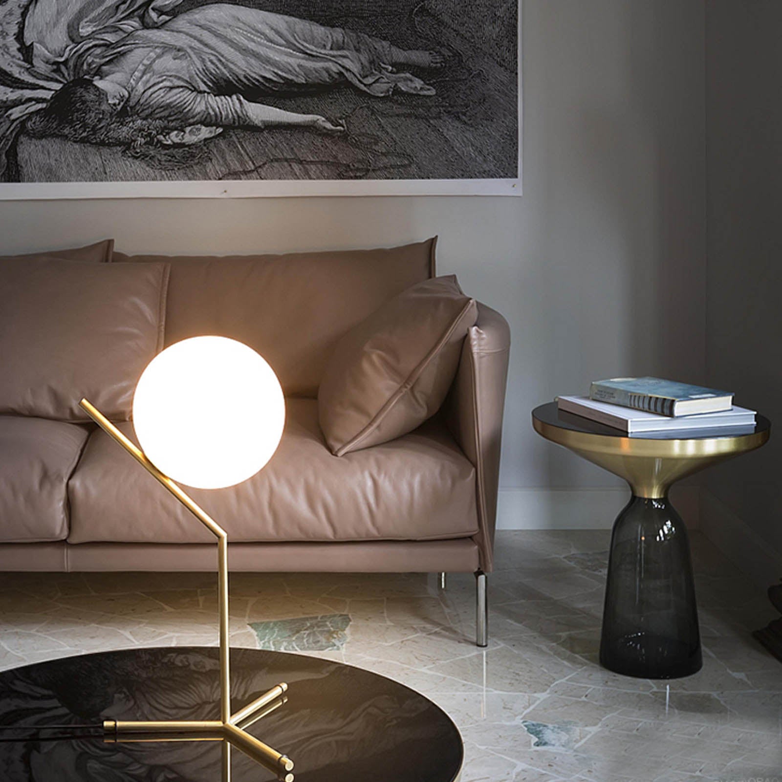 Latina Side Table Tg-27-Y Ct8485-50-YG - Side Tables - ebarza Furniture UAE | Shop Modern Furniture in Abu Dhabi & Dubai - مفروشات ايبازرا في الامارات | تسوق اثاث عصري وديكورات مميزة في دبي وابوظبي