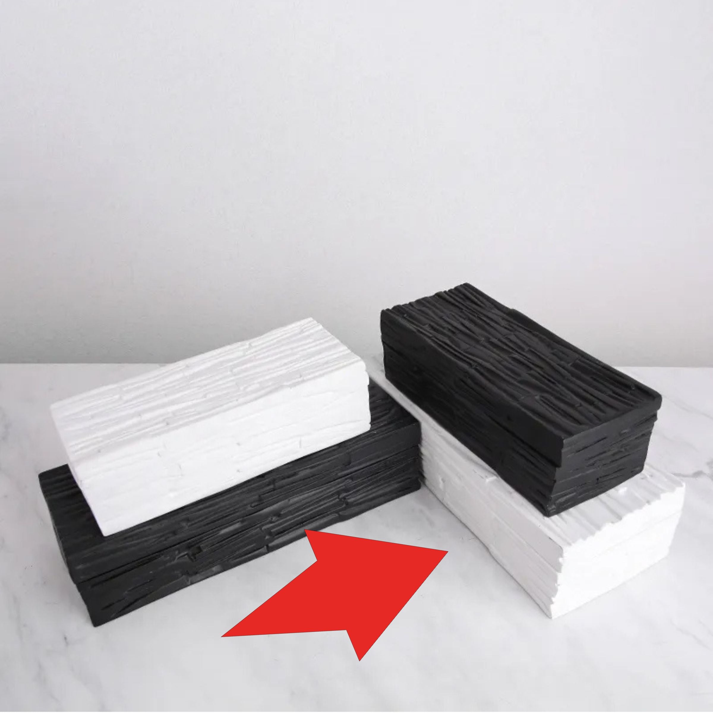 White Resin Decorative Box-A Fc-Sz2022A - Decorative Boxes - ebarza Furniture UAE | Shop Modern Furniture in Abu Dhabi & Dubai - مفروشات ايبازرا في الامارات | تسوق اثاث عصري وديكورات مميزة في دبي وابوظبي