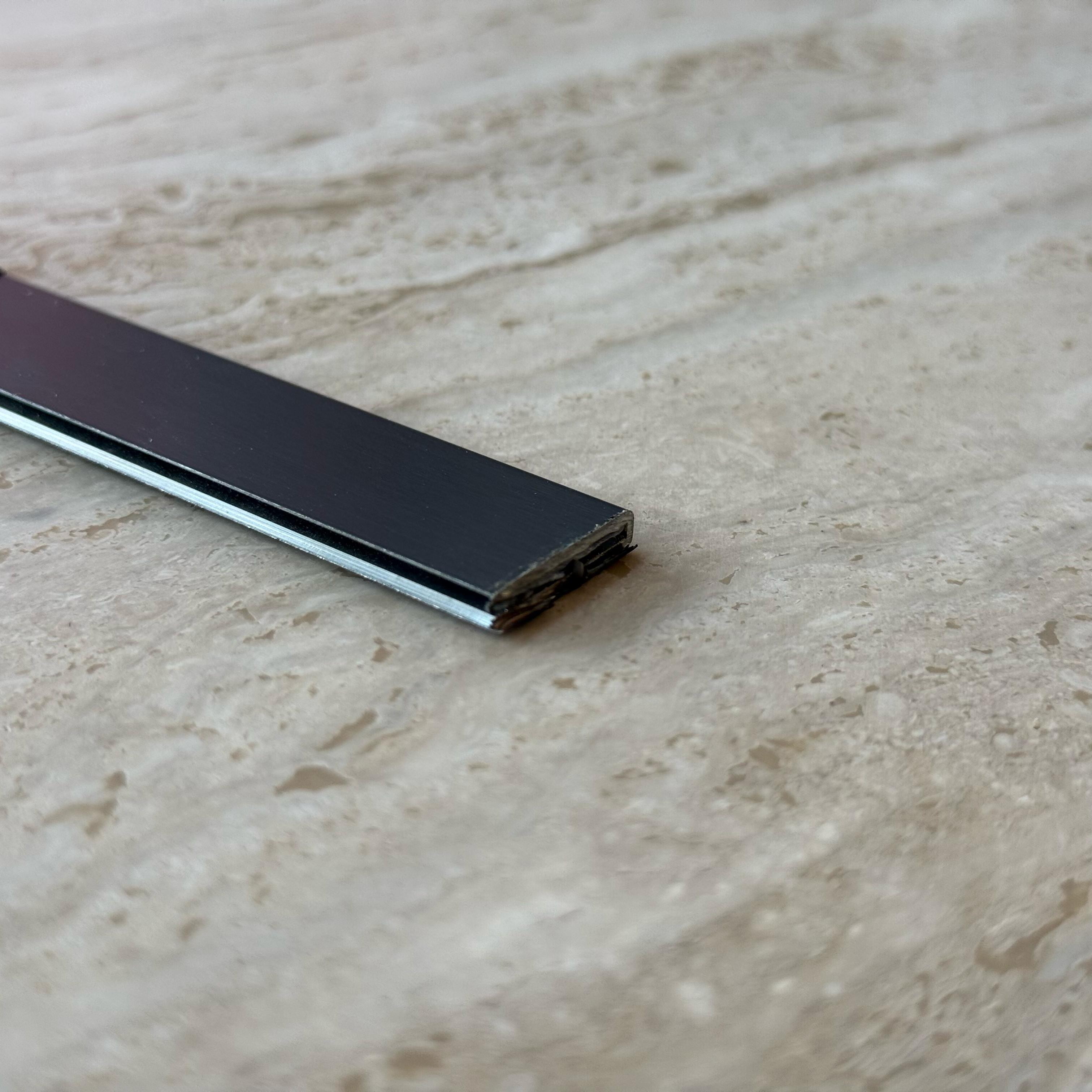 0.8mm Thickness (1.8cm) Stainless Steel U-Shape Profile - Black - PR0062 -  wall-panels-profiles - ebarza Furniture UAE | Shop Modern Furniture in Abu Dhabi & Dubai - مفروشات ايبازرا في الامارات | تسوق اثاث عصري وديكورات مميزة في دبي وابوظبي