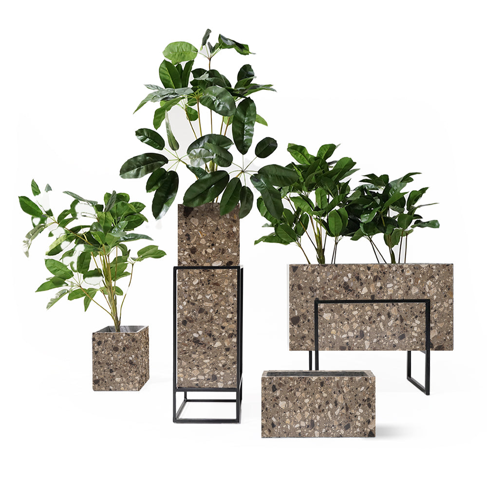 Terrazzo Planter Box 307-N0272 -  Planter Boxes | صندوق زراعة تيرازو - ebarza Furniture UAE | Shop Modern Furniture in Abu Dhabi & Dubai - مفروشات ايبازرا في الامارات | تسوق اثاث عصري وديكورات مميزة في دبي وابوظبي