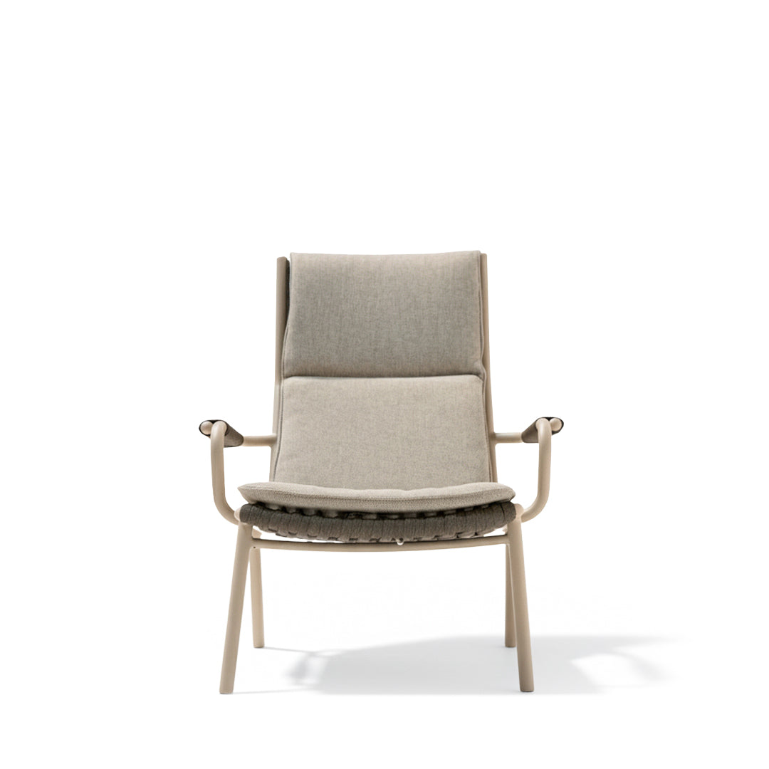 LOOP HIGHBACK OUTDOOR LOUNGE ARMCHAIR  KC8604B121ROP -  Lounge Chairs - ebarza Furniture UAE | Shop Modern Furniture in Abu Dhabi & Dubai - مفروشات ايبازرا في الامارات | تسوق اثاث عصري وديكورات مميزة في دبي وابوظبي