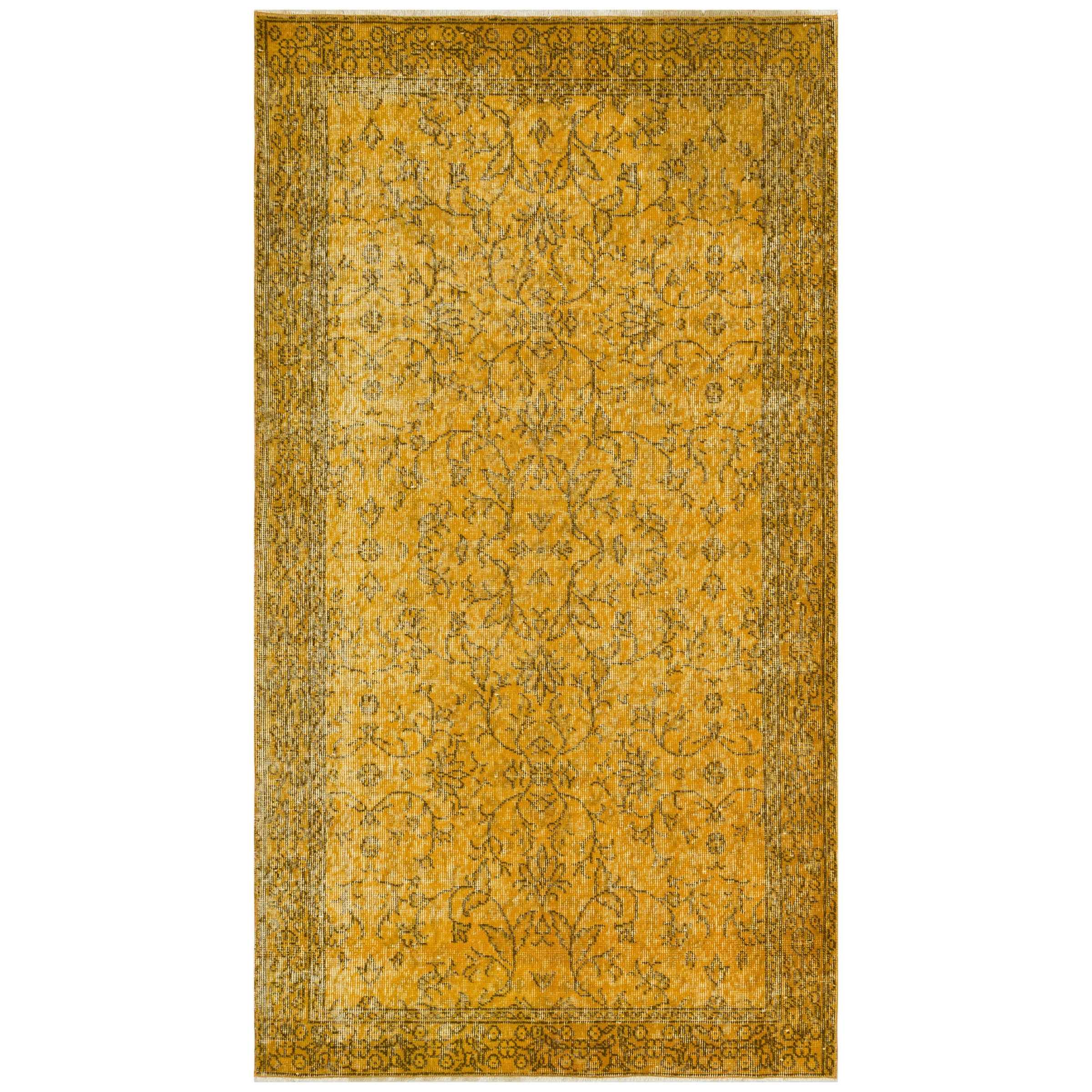 114 X 208 Cm Anatolian Hand Knotted Carpet Vintage Style 8328 -  Rugs | سجادة أناضول معقودة يدويًا مقاس 114 × 208 سم طراز عتيق - ebarza Furniture UAE | Shop Modern Furniture in Abu Dhabi & Dubai - مفروشات ايبازرا في الامارات | تسوق اثاث عصري وديكورات مميزة في دبي وابوظبي