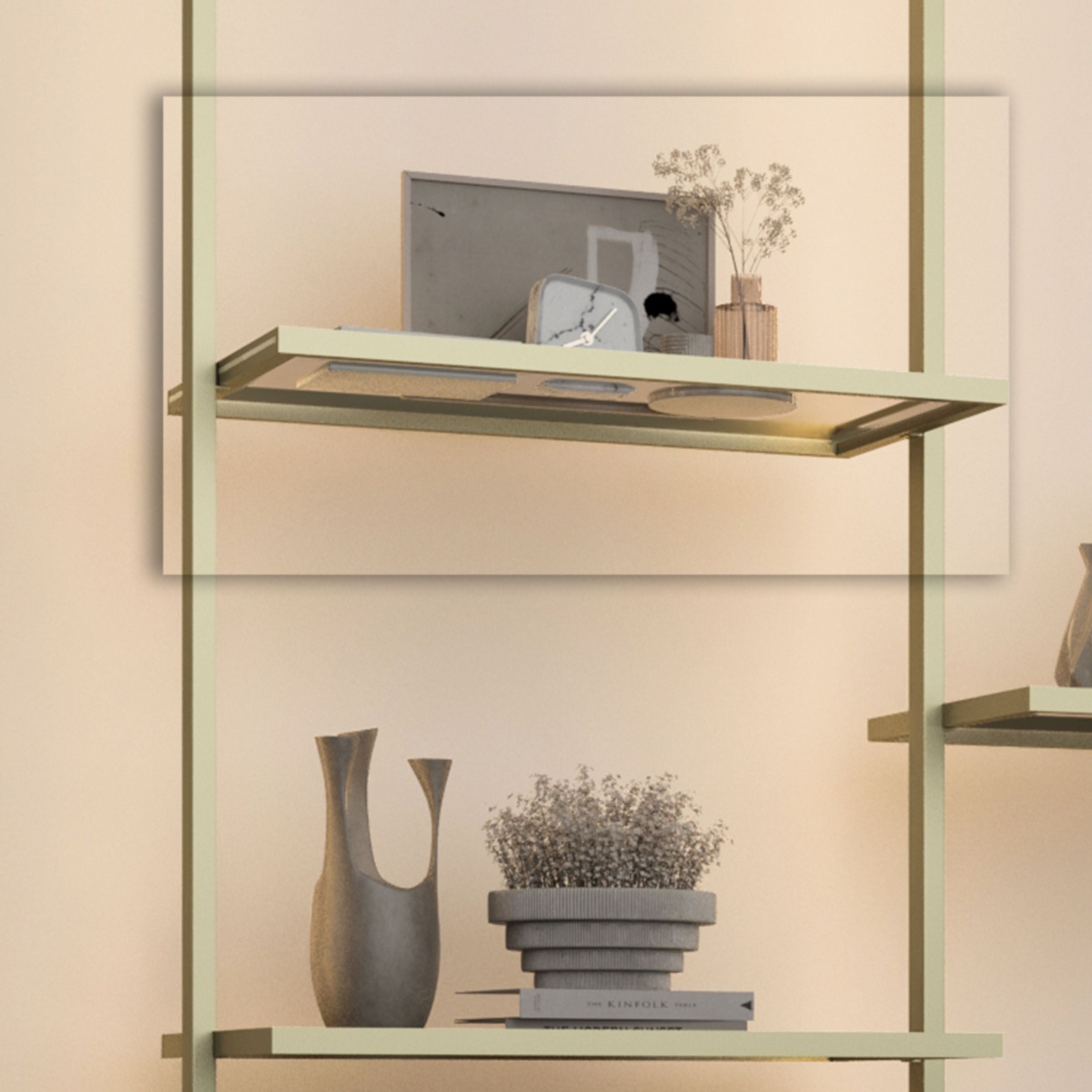 Antik Closet/Cabinet GLASS SHELF 100 cm  ANTIK COLOR SUNLIGHT LED  3m WIRE -  Shelves | خزانة أنتيك / خزانة رف زجاجي 100 سم أنتيك لون ضوء الشمس LED سلك 3 متر - ebarza Furniture UAE | Shop Modern Furniture in Abu Dhabi & Dubai - مفروشات ايبازرا في الامارات | تسوق اثاث عصري وديكورات مميزة في دبي وابوظبي