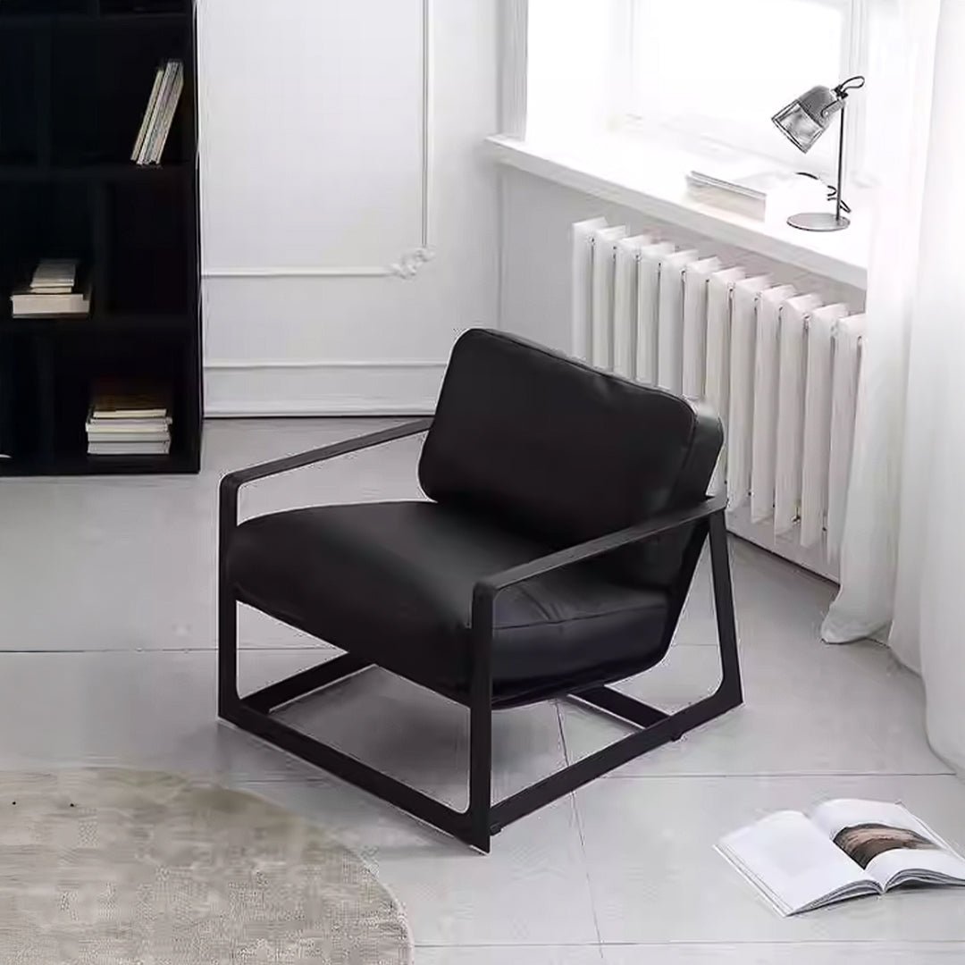 Lille Lounge Chair LC008-Black -  Lounge Chairs - ebarza Furniture UAE | Shop Modern Furniture in Abu Dhabi & Dubai - مفروشات ايبازرا في الامارات | تسوق اثاث عصري وديكورات مميزة في دبي وابوظبي