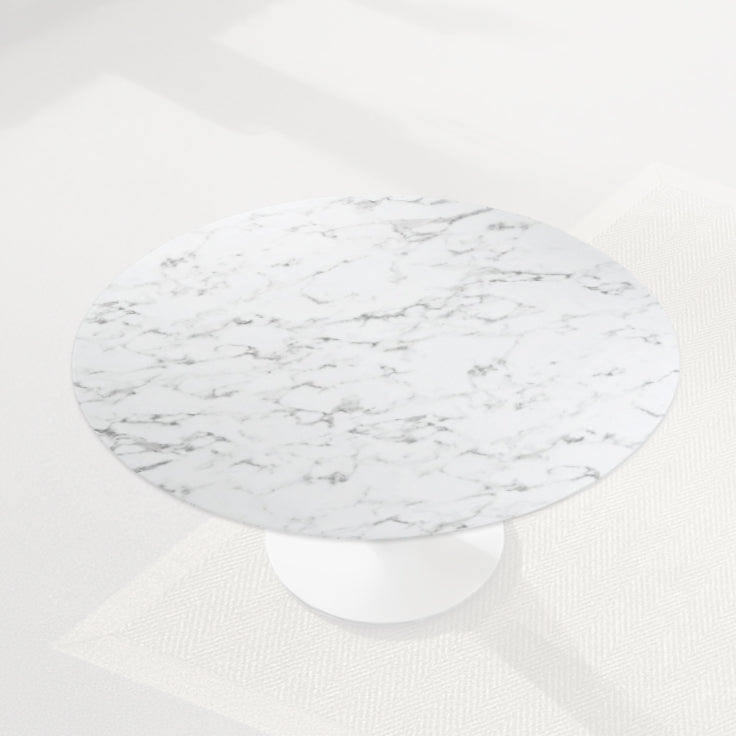 Natural Marble Round Dining Table Top 120cm Bp8077-T120 -  Table Tops - ebarza Furniture UAE | Shop Modern Furniture in Abu Dhabi & Dubai - مفروشات ايبازرا في الامارات | تسوق اثاث عصري وديكورات مميزة في دبي وابوظبي