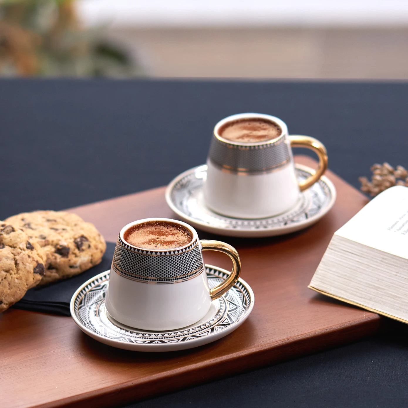 Karaca Globe Coffee Cup Set for 2 People 80 ml 153.03.06.2455