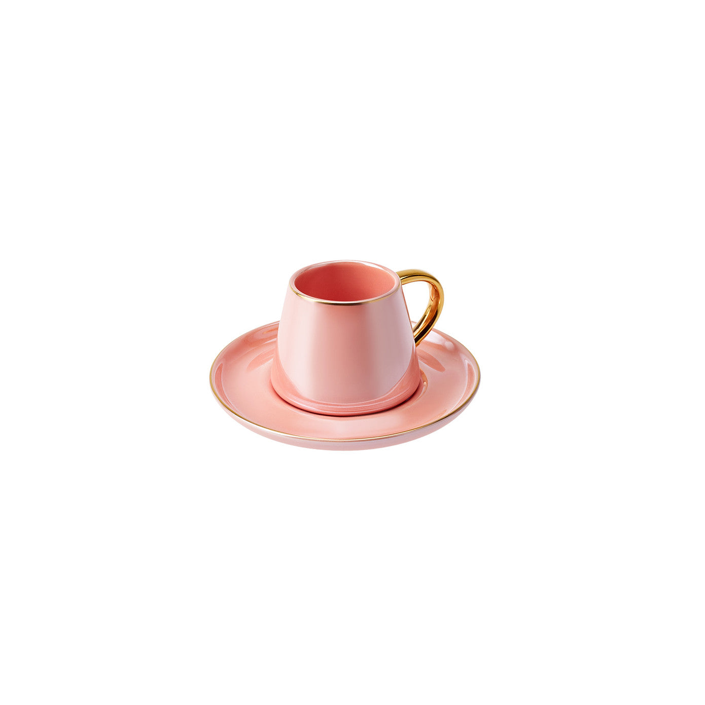 Pre-order 25 Days Delivery - Karaca Luster 2 Person Pink Coffee Cup Set 80 ml 153.03.06.9503 -  Coffee Sets - ebarza Furniture UAE | Shop Modern Furniture in Abu Dhabi & Dubai - مفروشات ايبازرا في الامارات | تسوق اثاث عصري وديكورات مميزة في دبي وابوظبي