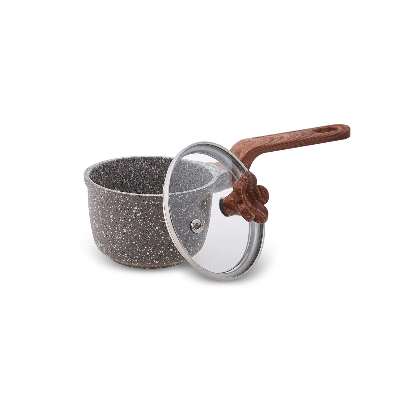 Pre-order 25 Days Delivery - Karaca Dark Silver Biogranite Mini Saucepan 10 cm 153.03.08.0086 -  Cookware Sets - ebarza Furniture UAE | Shop Modern Furniture in Abu Dhabi & Dubai - مفروشات ايبازرا في الامارات | تسوق اثاث عصري وديكورات مميزة في دبي وابوظبي