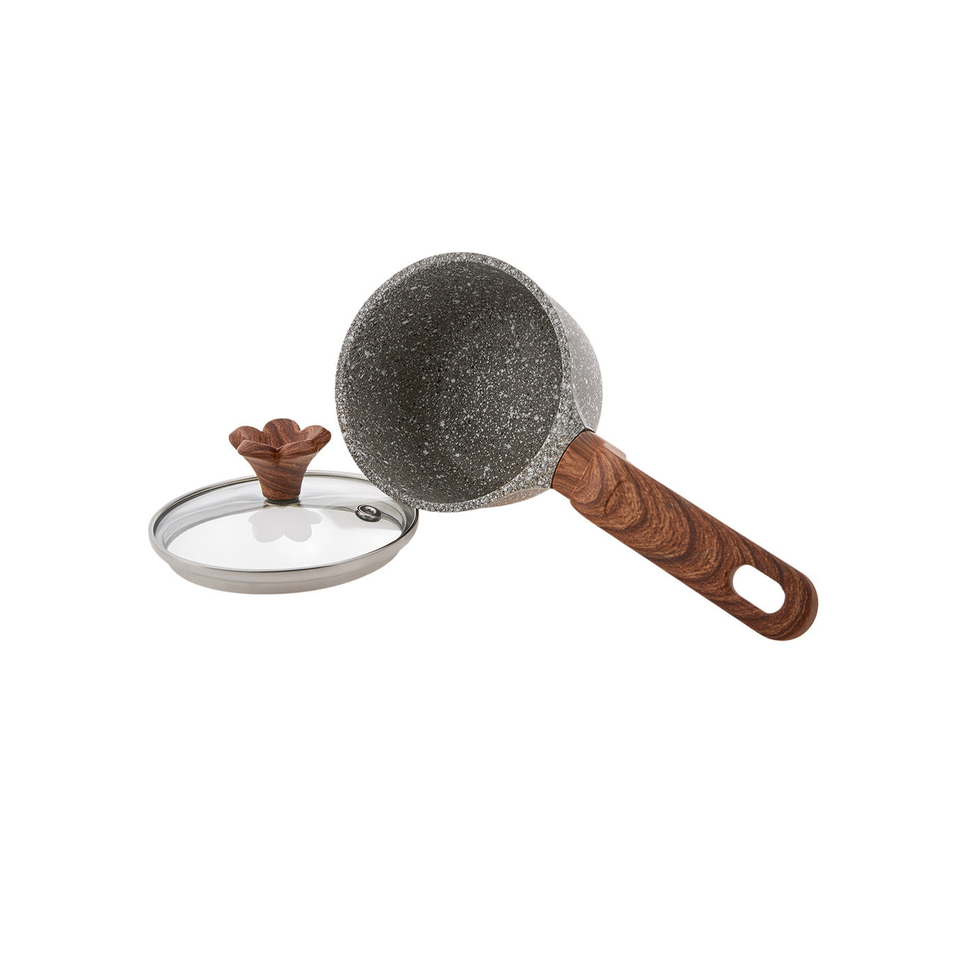 Pre-order 25 Days Delivery - Karaca Dark Silver Biogranite Mini Saucepan 10 cm 153.03.08.0086 -  Cookware Sets - ebarza Furniture UAE | Shop Modern Furniture in Abu Dhabi & Dubai - مفروشات ايبازرا في الامارات | تسوق اثاث عصري وديكورات مميزة في دبي وابوظبي