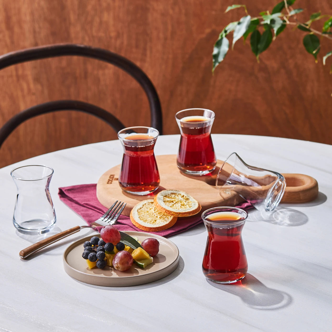 Pre-order 25 Days Delivery - Karaca İrem 6-Piece Tea Glass Set 153.03.08.0201 -  Tea Sets - ebarza Furniture UAE | Shop Modern Furniture in Abu Dhabi & Dubai - مفروشات ايبازرا في الامارات | تسوق اثاث عصري وديكورات مميزة في دبي وابوظبي