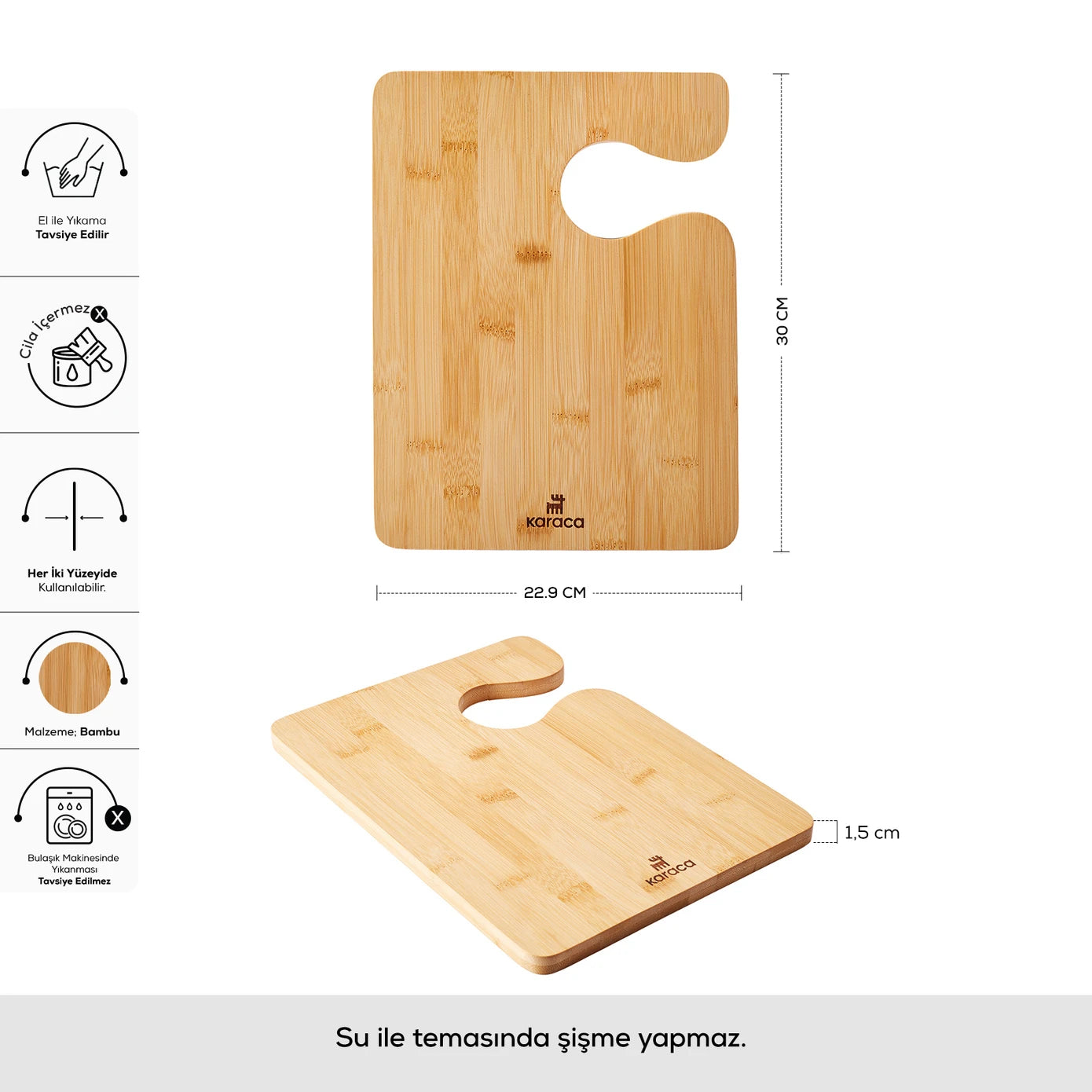 Pre-order 25 Days Delivery - Karaca Puzzle Cave Bamboo Cutting Board 153.03.08.2596 -  Cutting Boards - ebarza Furniture UAE | Shop Modern Furniture in Abu Dhabi & Dubai - مفروشات ايبازرا في الامارات | تسوق اثاث عصري وديكورات مميزة في دبي وابوظبي