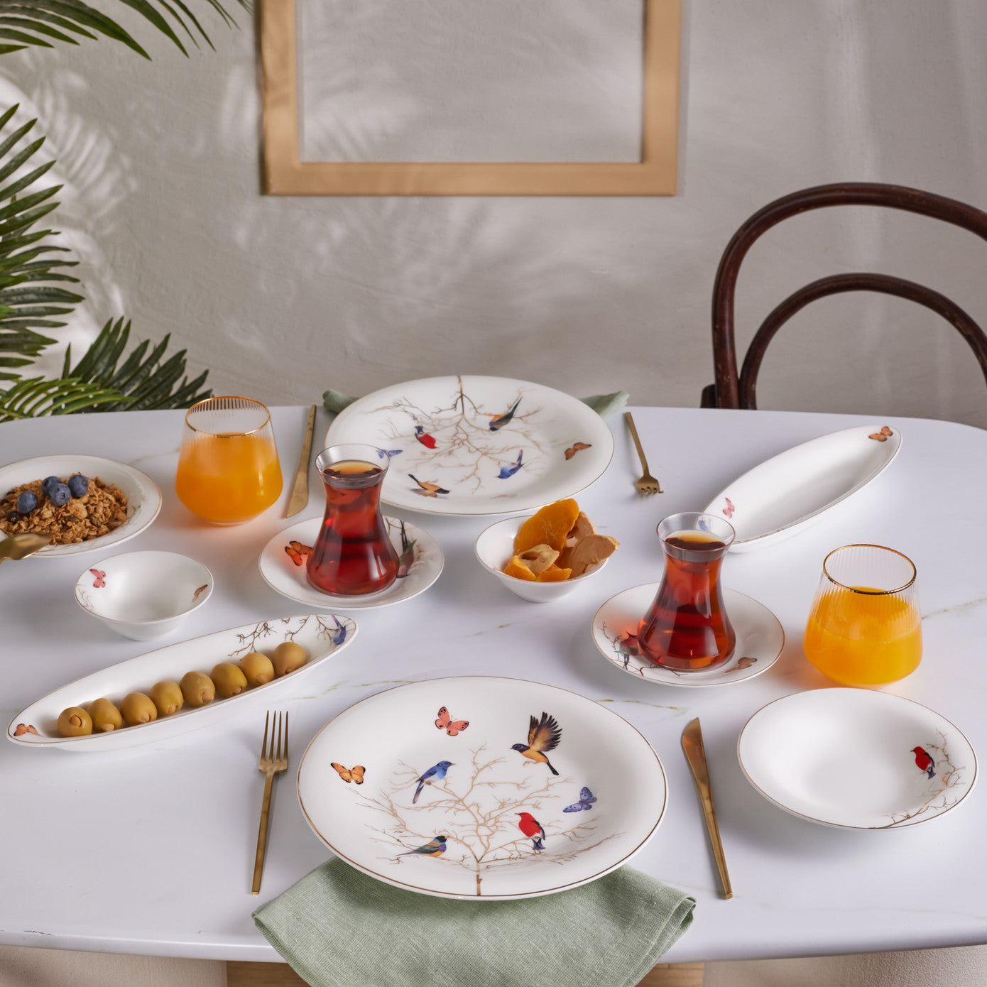 Pre-order 25 Days Delivery - Karaca Fine Pearl Grace 26 Piece 6 Person Pearl Breakfast/Serving Set White 153.03.08.3433 -  Dinnerware Sets - ebarza Furniture UAE | Shop Modern Furniture in Abu Dhabi & Dubai - مفروشات ايبازرا في الامارات | تسوق اثاث عصري وديكورات مميزة في دبي وابوظبي