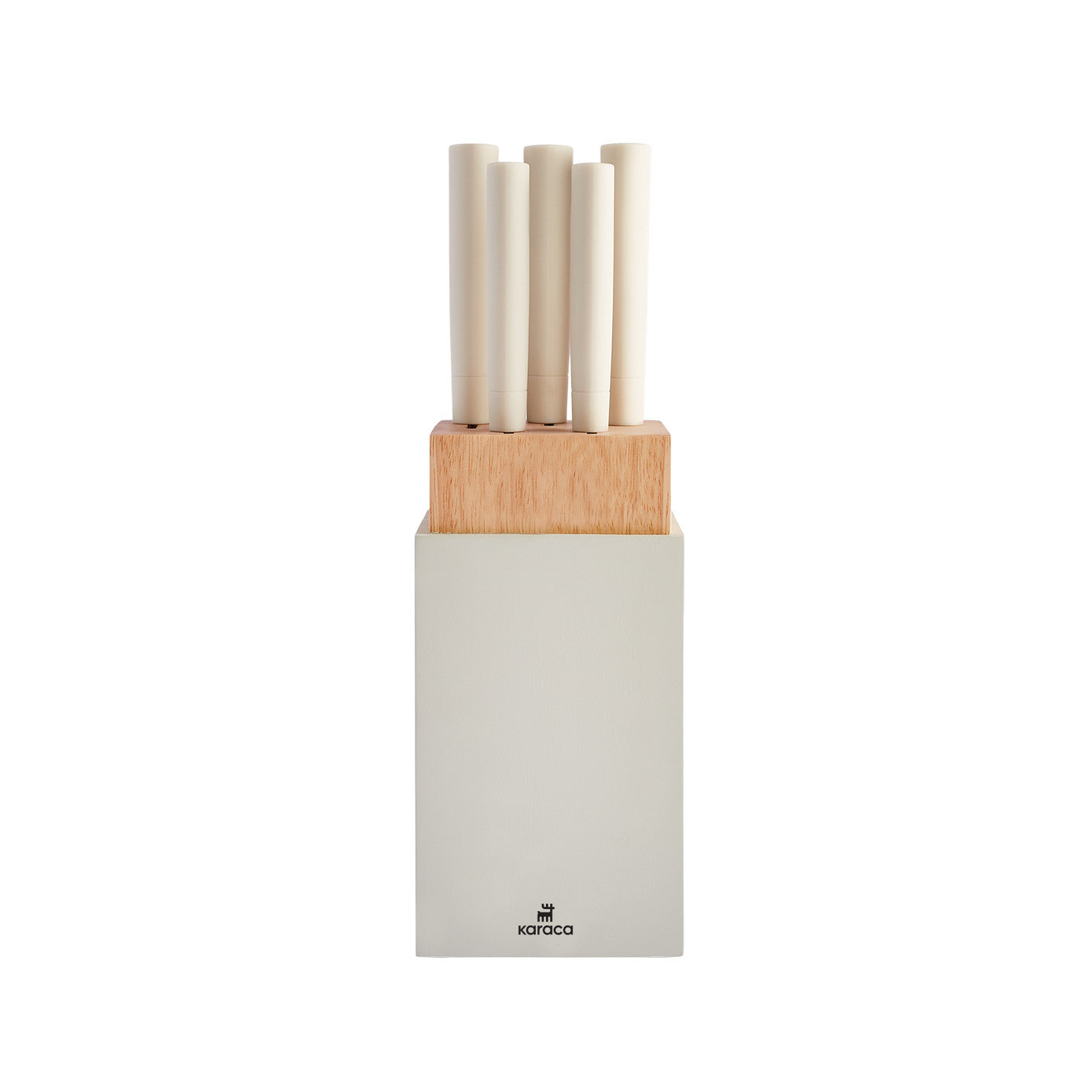 Pre-order 25 Days Delivery - Karaca Viego 6 Piece Knife Set Cream 153.09.01.0825 -  Kitchen Knives - ebarza Furniture UAE | Shop Modern Furniture in Abu Dhabi & Dubai - مفروشات ايبازرا في الامارات | تسوق اثاث عصري وديكورات مميزة في دبي وابوظبي