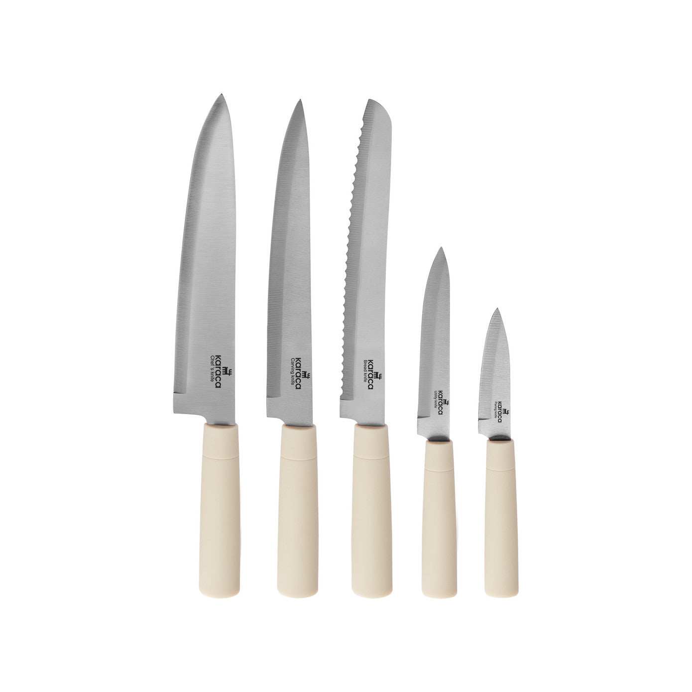 Pre-order 25 Days Delivery - Karaca Viego 6 Piece Knife Set Cream 153.09.01.0825 -  Kitchen Knives - ebarza Furniture UAE | Shop Modern Furniture in Abu Dhabi & Dubai - مفروشات ايبازرا في الامارات | تسوق اثاث عصري وديكورات مميزة في دبي وابوظبي