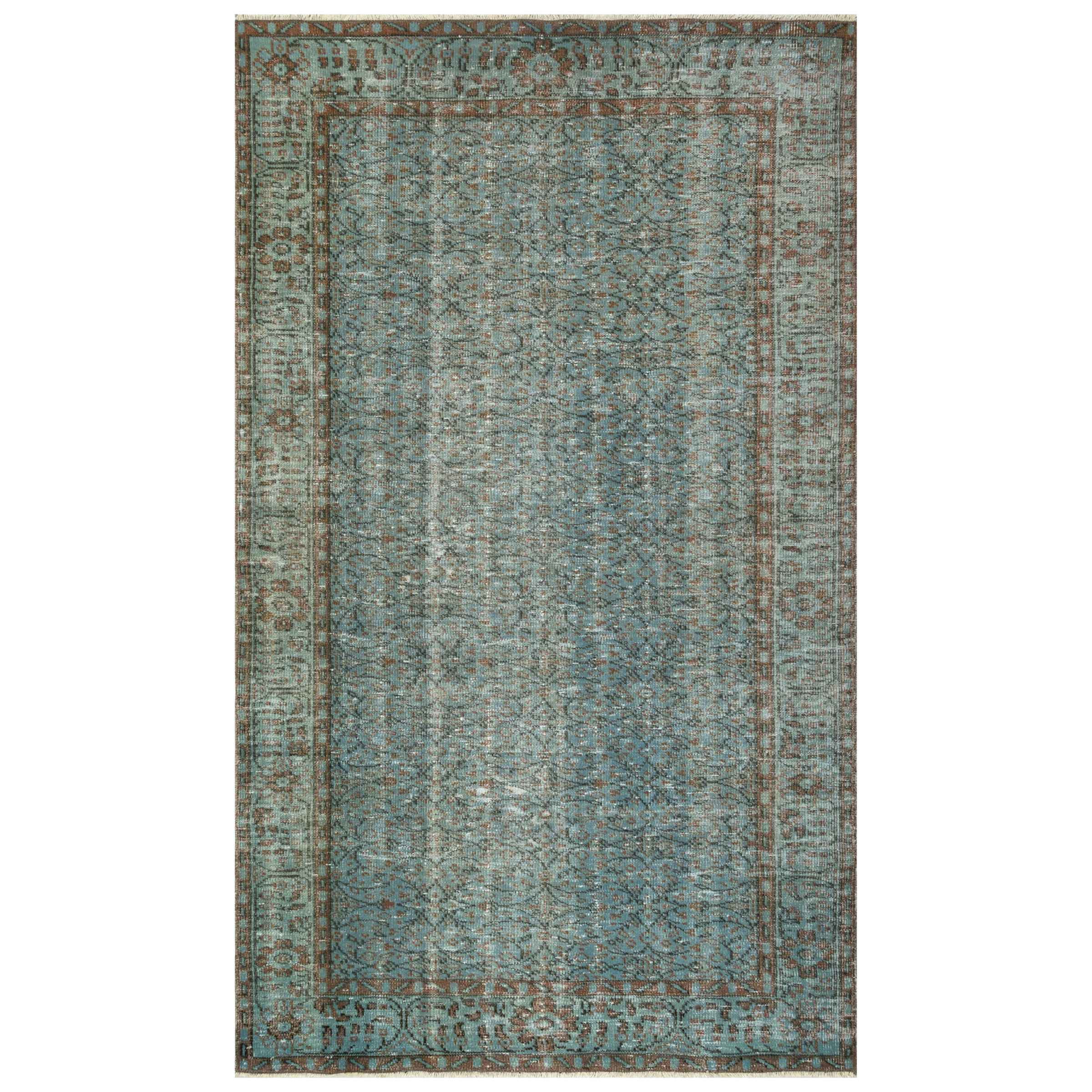 161 X 279 Cm Anatolian Hand Knotted Carpet Vintage Style 8516 -  Rugs | 161 × 279 سم سجادة أناضول معقودة يدويًا طراز عتيق - ebarza Furniture UAE | Shop Modern Furniture in Abu Dhabi & Dubai - مفروشات ايبازرا في الامارات | تسوق اثاث عصري وديكورات مميزة في دبي وابوظبي