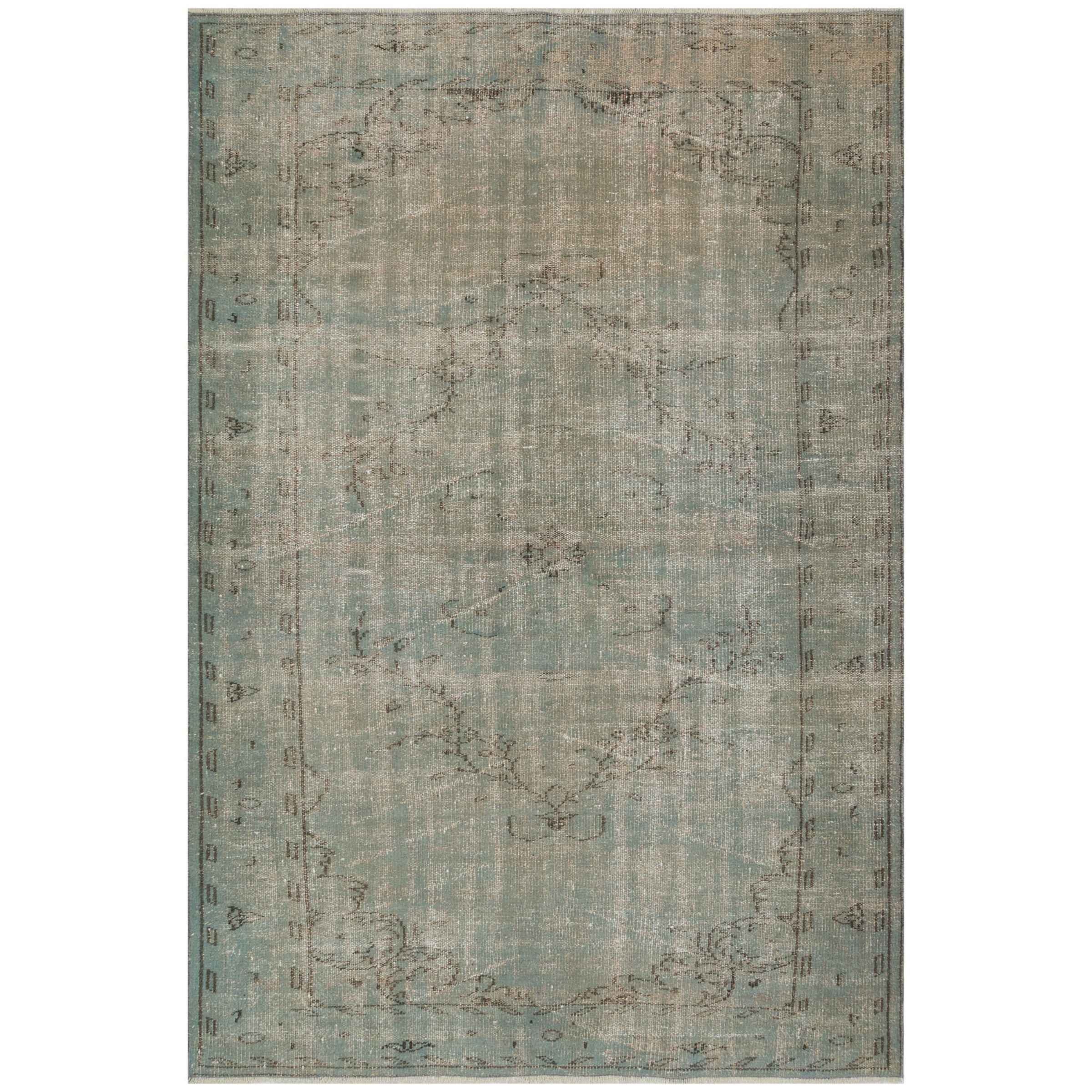 168 X 253 Cm Anatolian Hand Knotted Carpet Vintage Style 7806 -  Rugs | 168 × 253 سم سجادة أناضول معقودة يدويًا بنمط عتيق - ebarza Furniture UAE | Shop Modern Furniture in Abu Dhabi & Dubai - مفروشات ايبازرا في الامارات | تسوق اثاث عصري وديكورات مميزة في دبي وابوظبي