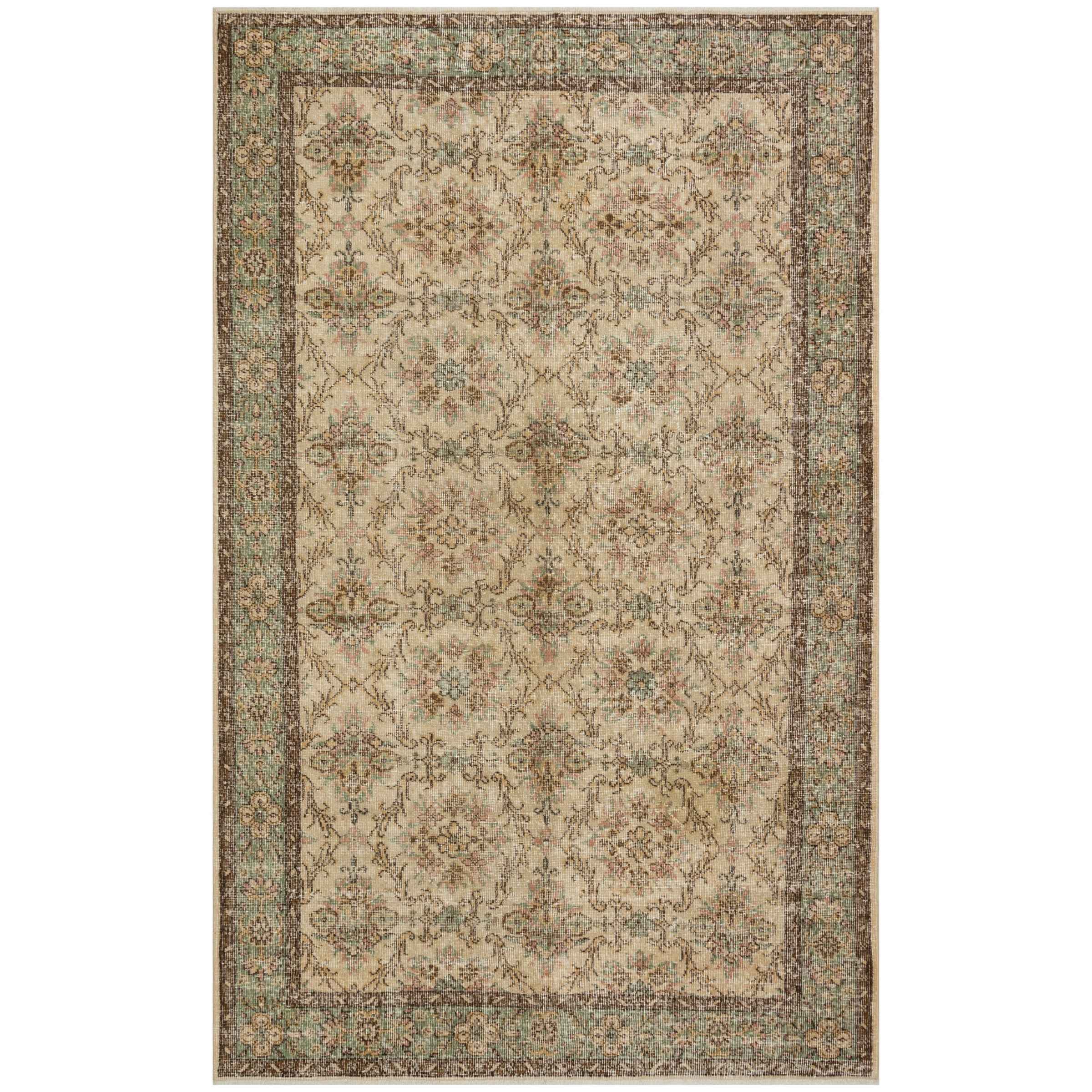 182 X 291 Cm Anatolian Hand Knotted Carpet Vintage Style 8432 -  Rugs | 182 × 291 سم سجاد الأناضول المعقود يدويًا بنمط عتيق - ebarza Furniture UAE | Shop Modern Furniture in Abu Dhabi & Dubai - مفروشات ايبازرا في الامارات | تسوق اثاث عصري وديكورات مميزة في دبي وابوظبي